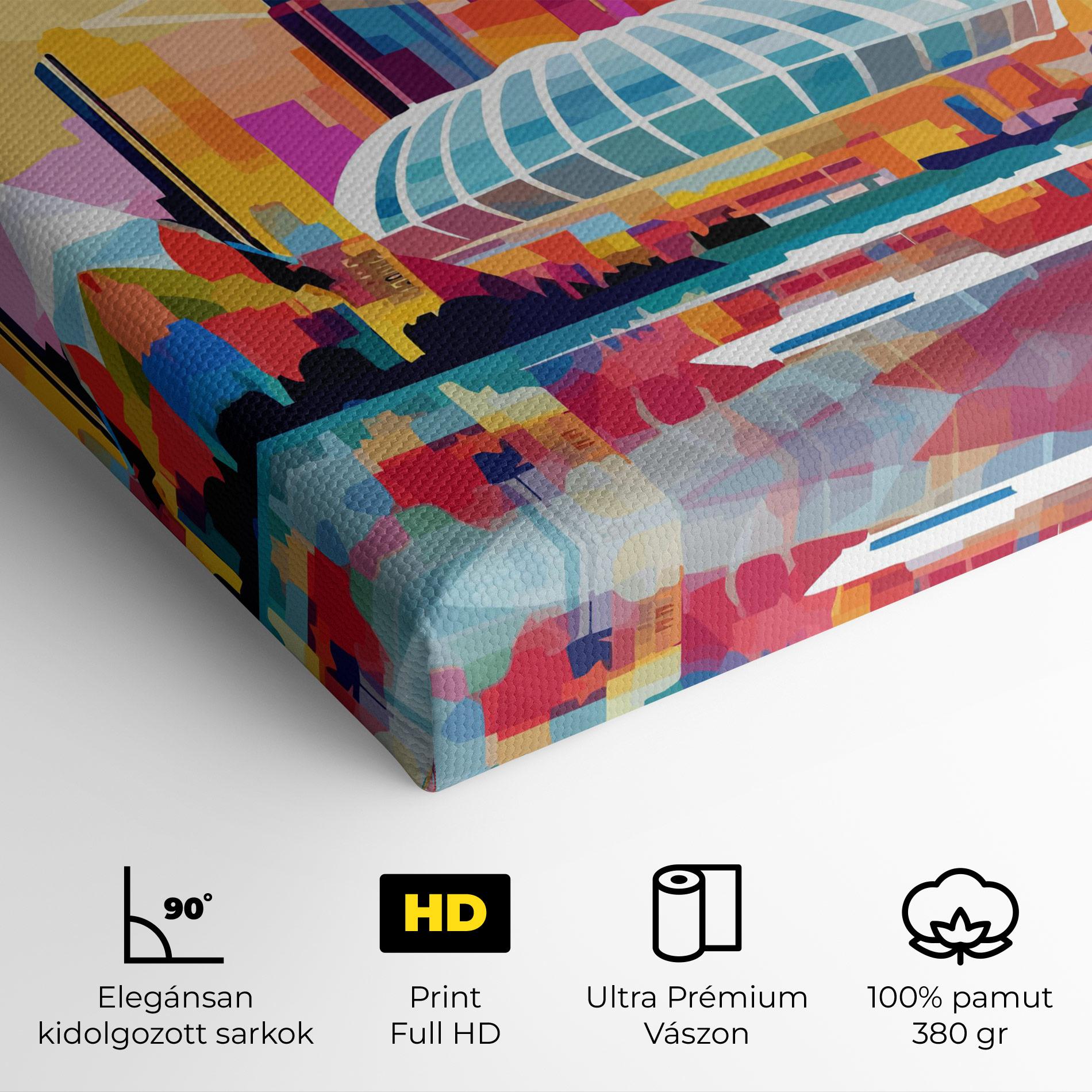 Vászonkép Olympic Stadium Color mockup 4