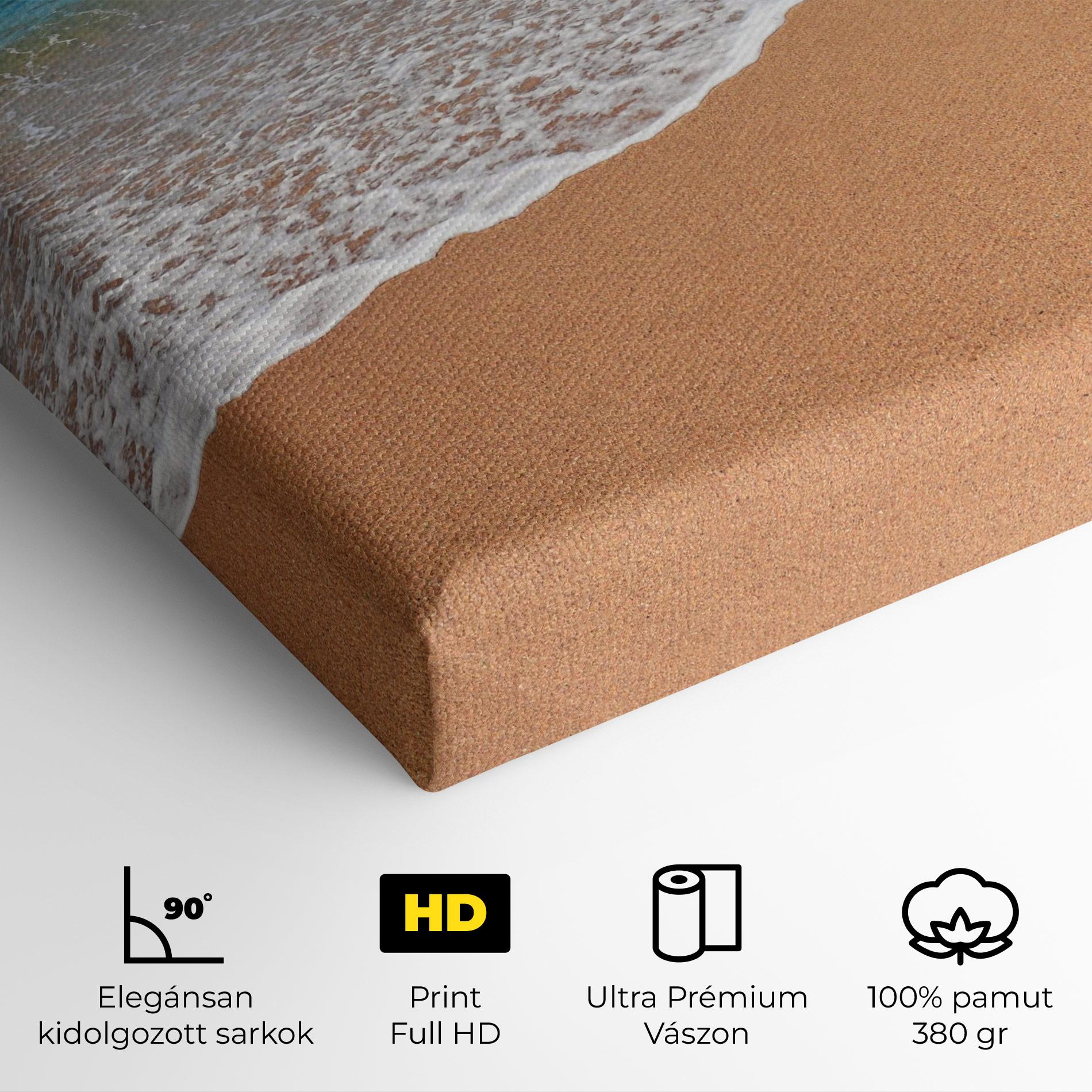 Vászonkép Pristine Beach mockup 4