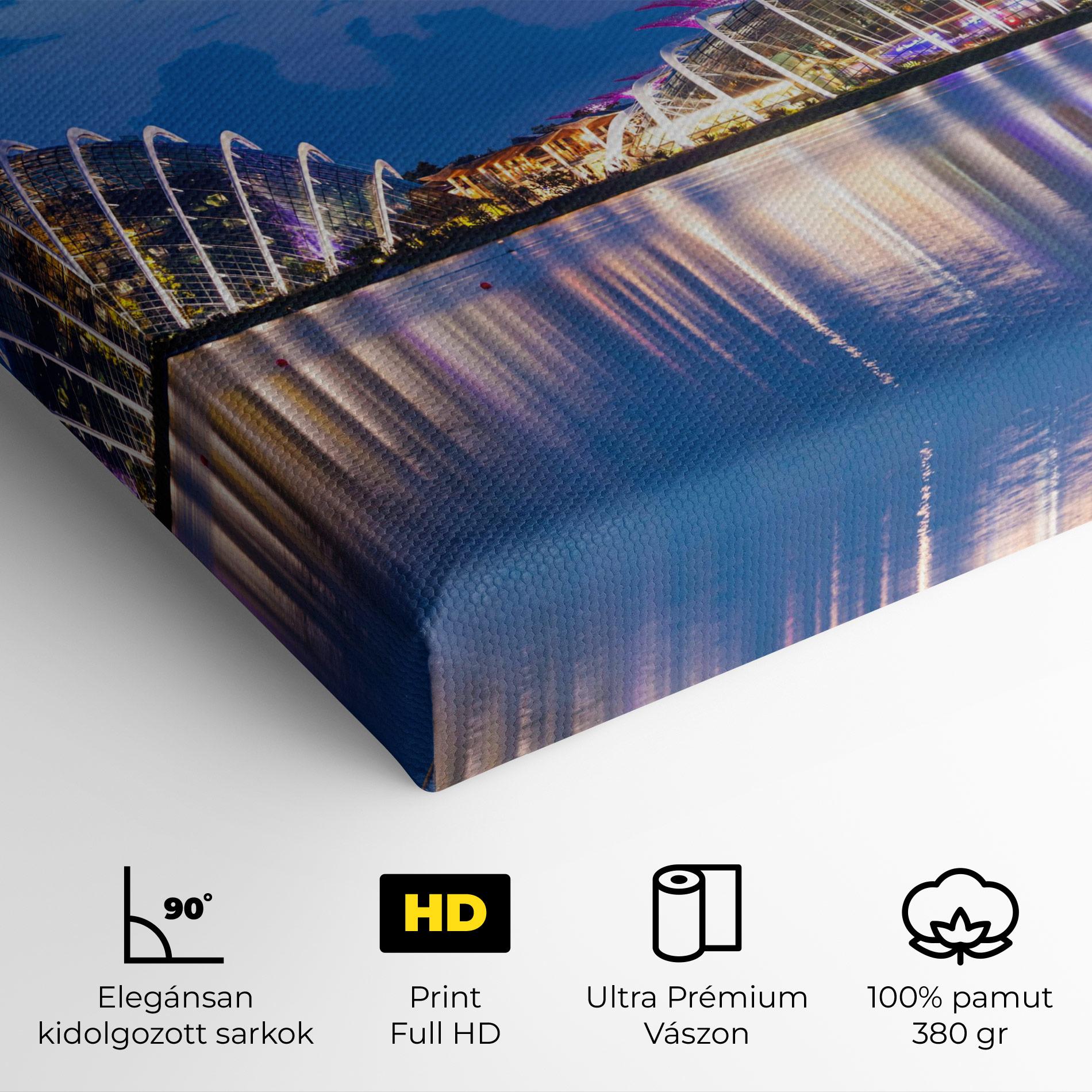 Vászonkép Singapore Blue Sunset mockup 4