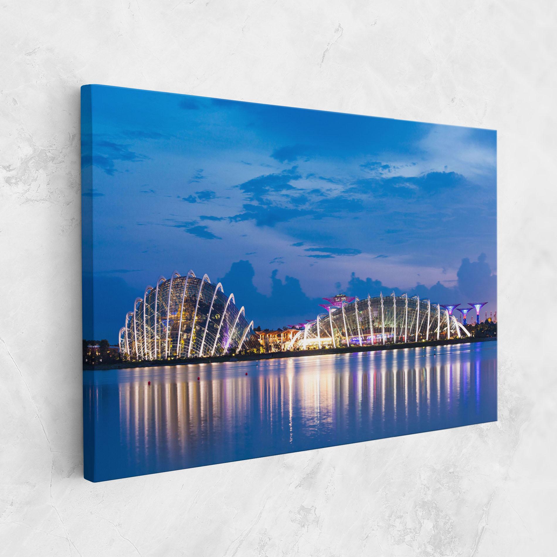 Vászonkép Singapore Blue Sunset mockup 1