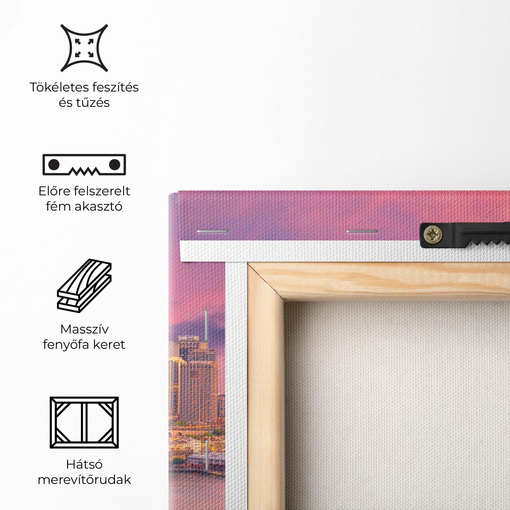 Vászonkép Pink Sydney Skyline mockup 5