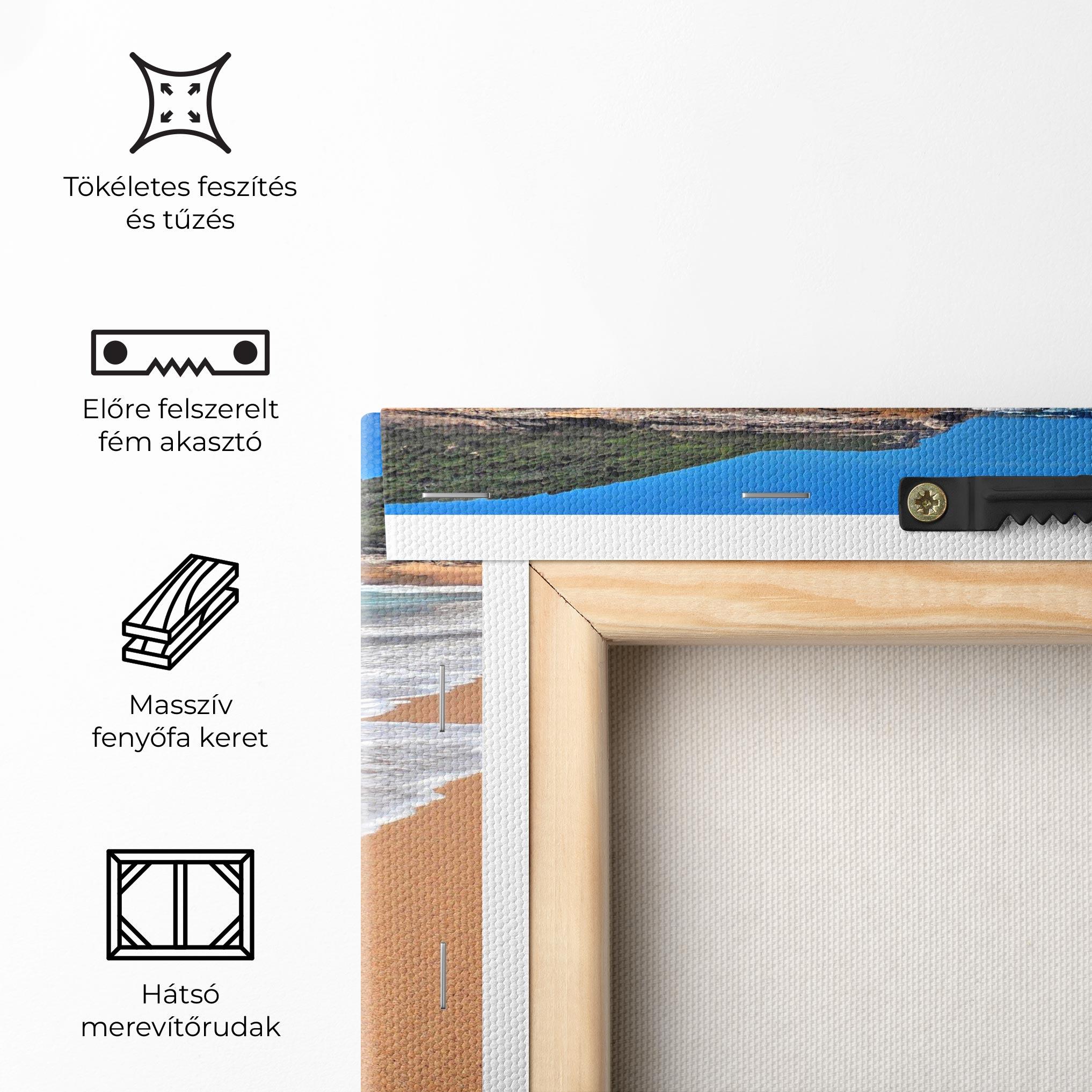 Vászonkép Pristine Beach mockup 5