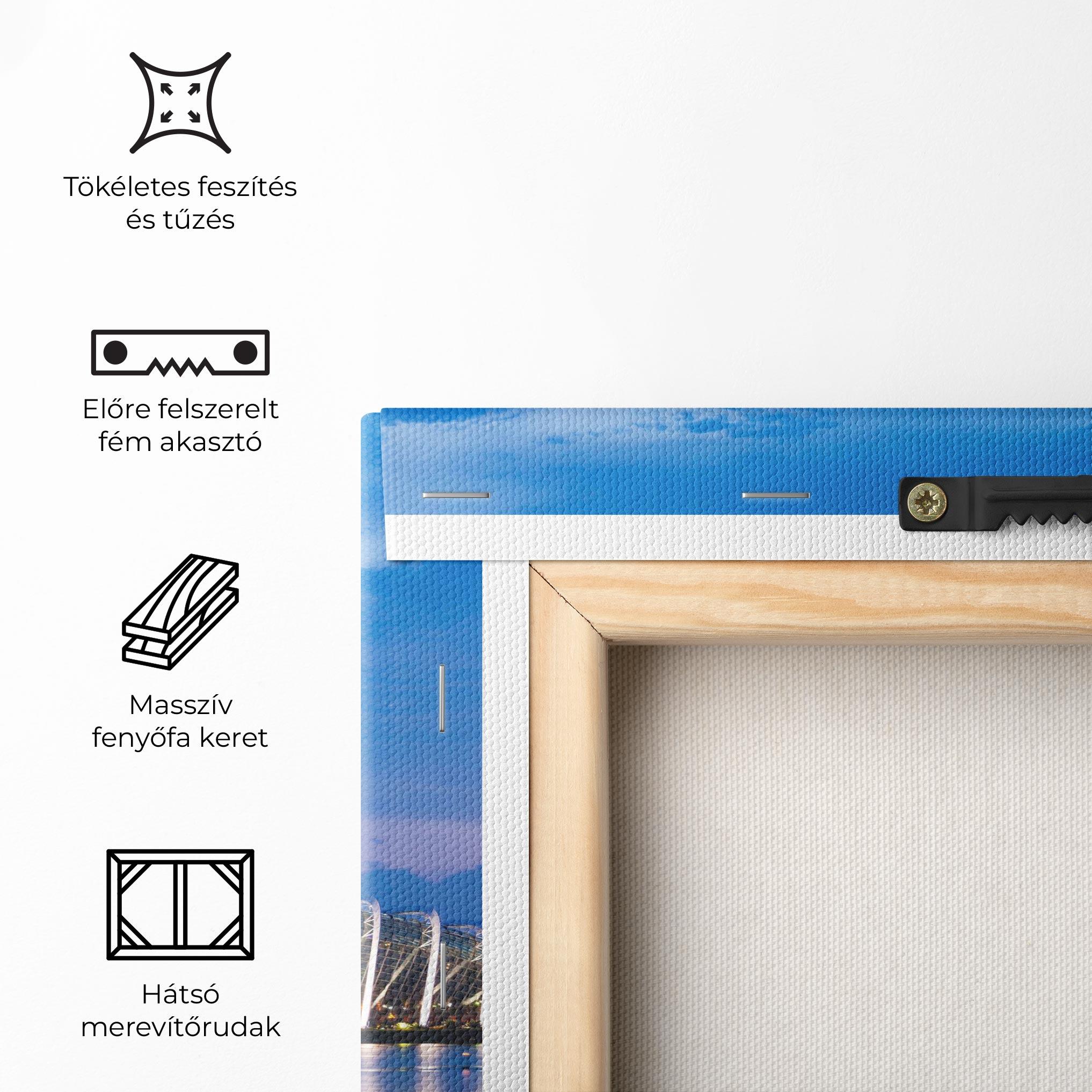 Vászonkép Singapore Blue Sunset mockup 5