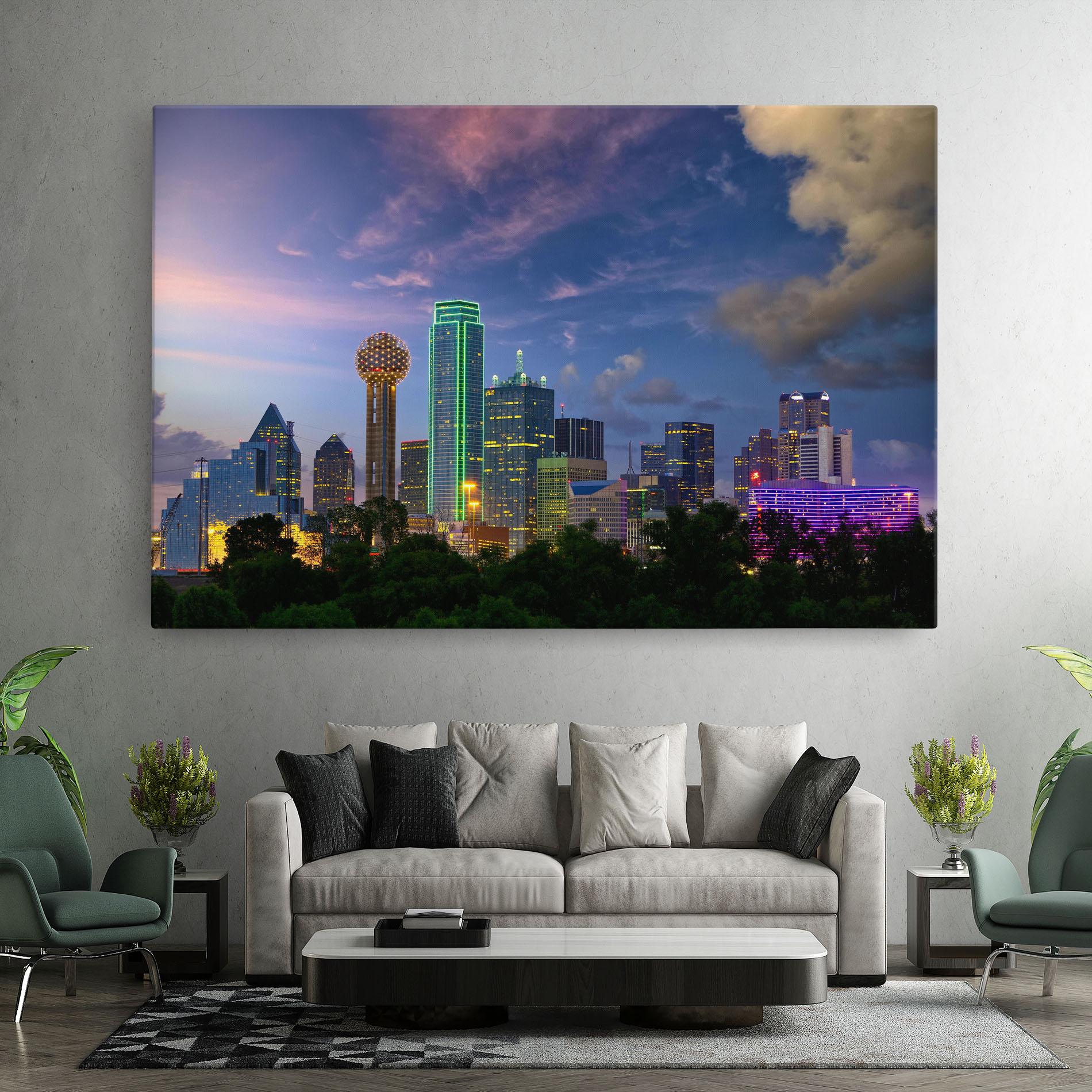 Vászonkép Dallas Dusk mockup 7
