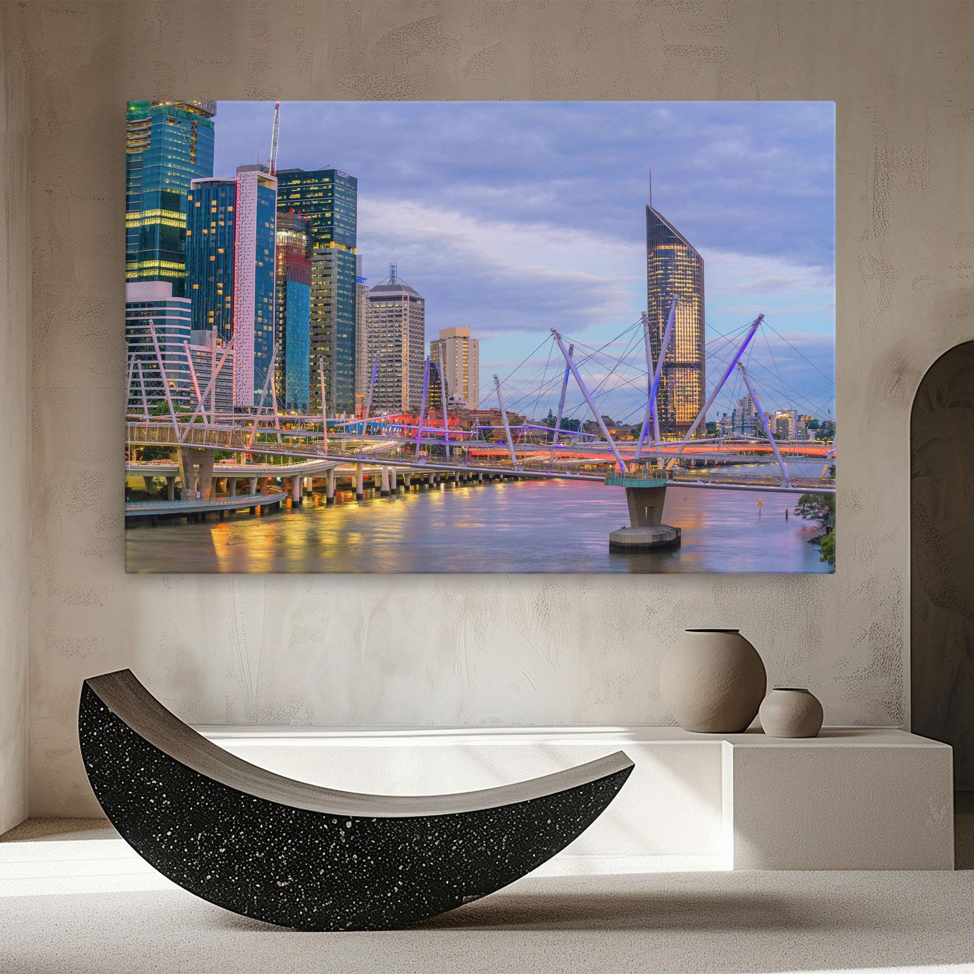Vászonkép Brisbane River Australia mockup 8
