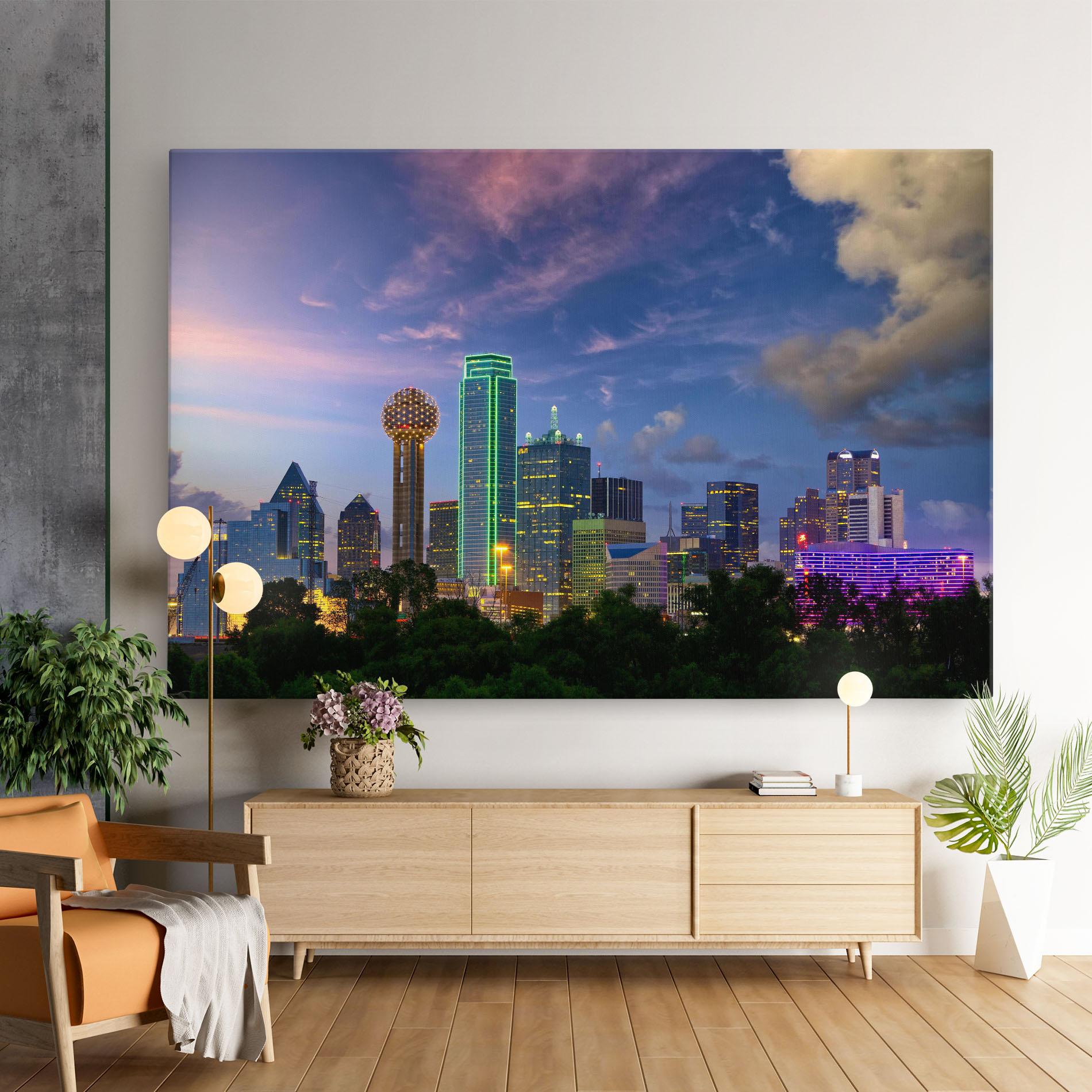 Vászonkép Dallas Dusk mockup 9