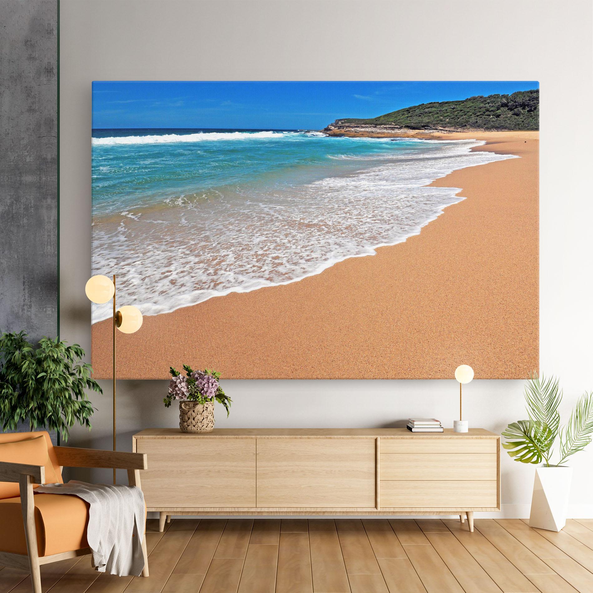 Vászonkép Pristine Beach mockup 9