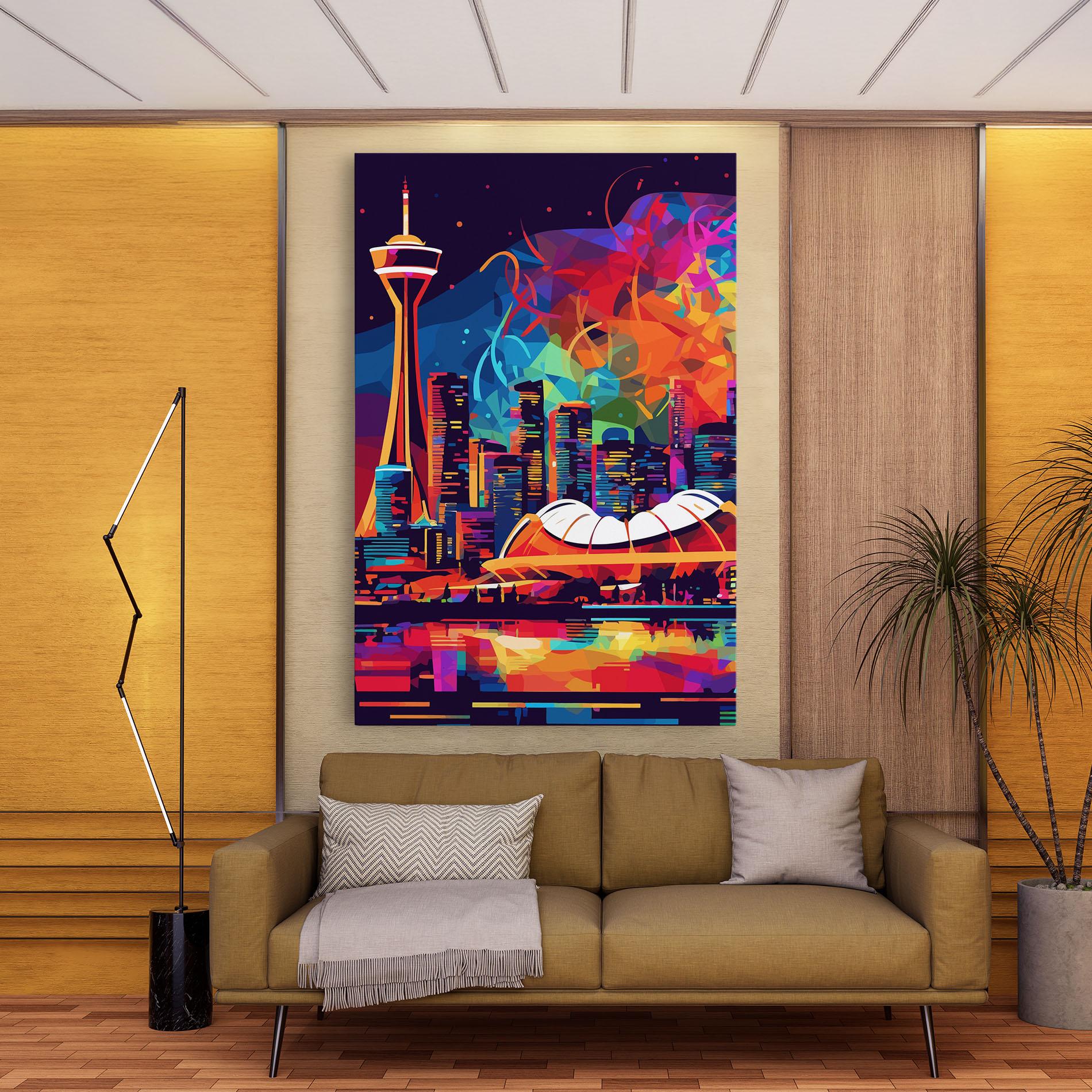 Vászonkép Olympic Stadium Art mockup 9