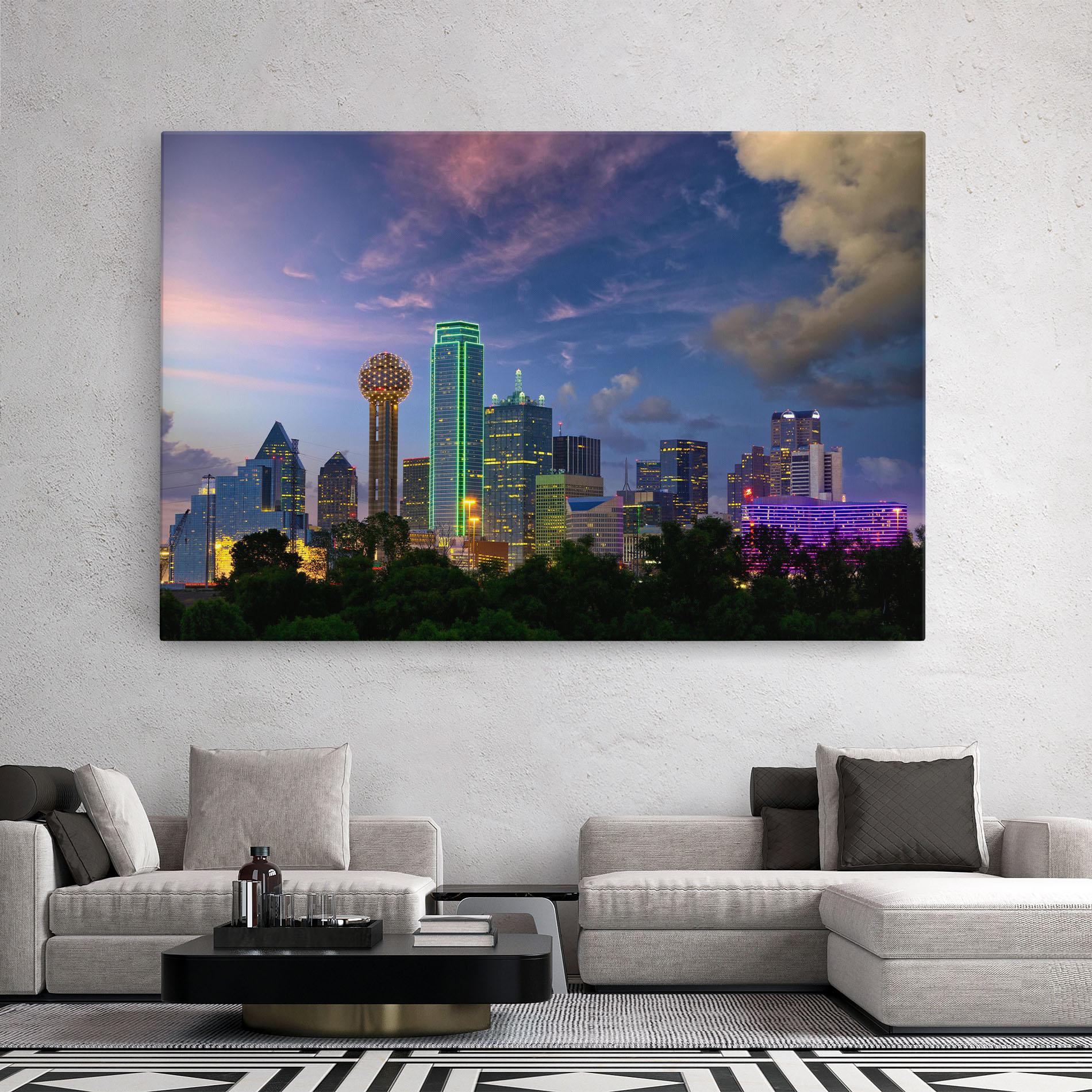 Vászonkép Dallas Dusk mockup 2