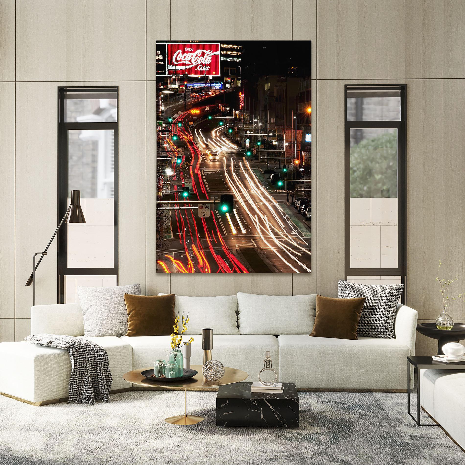 Vászonkép Car Light Road mockup 2