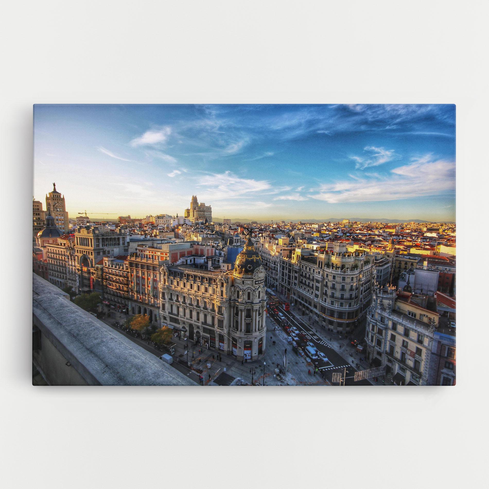 Vászonkép Madrid View mockup 0