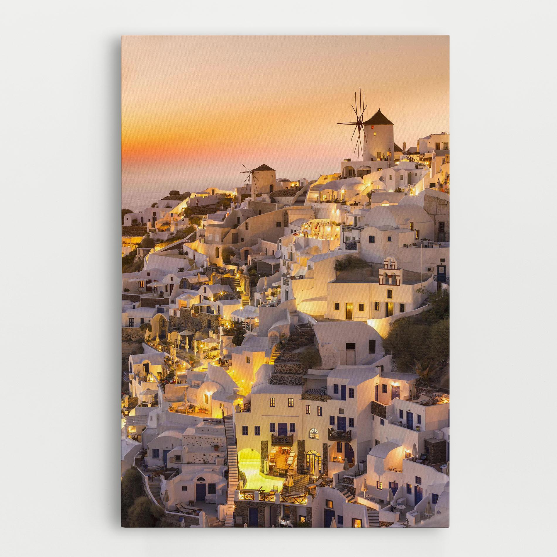 Vászonkép Santorini Greece mockup 0