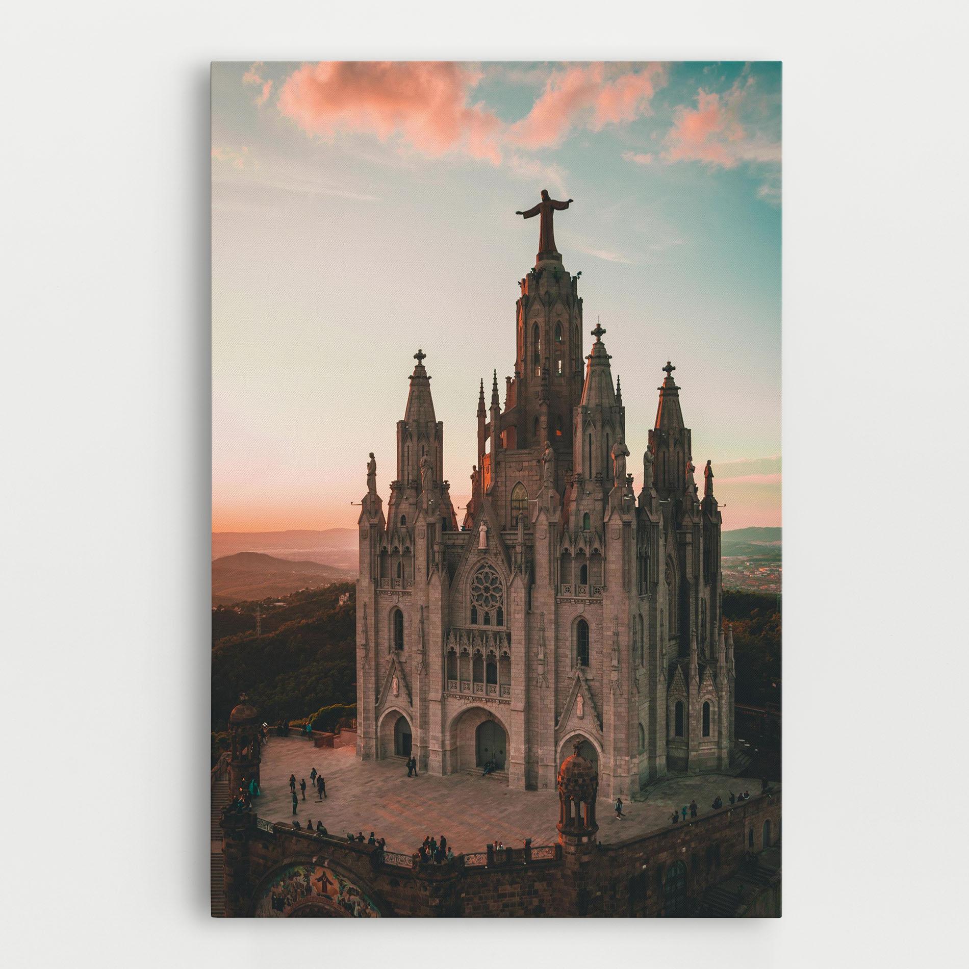 Vászonkép Tibidabo Barcelona mockup 0