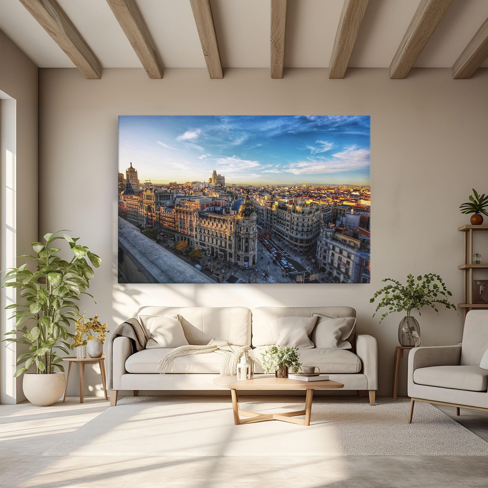 Vászonkép Madrid View mockup 6