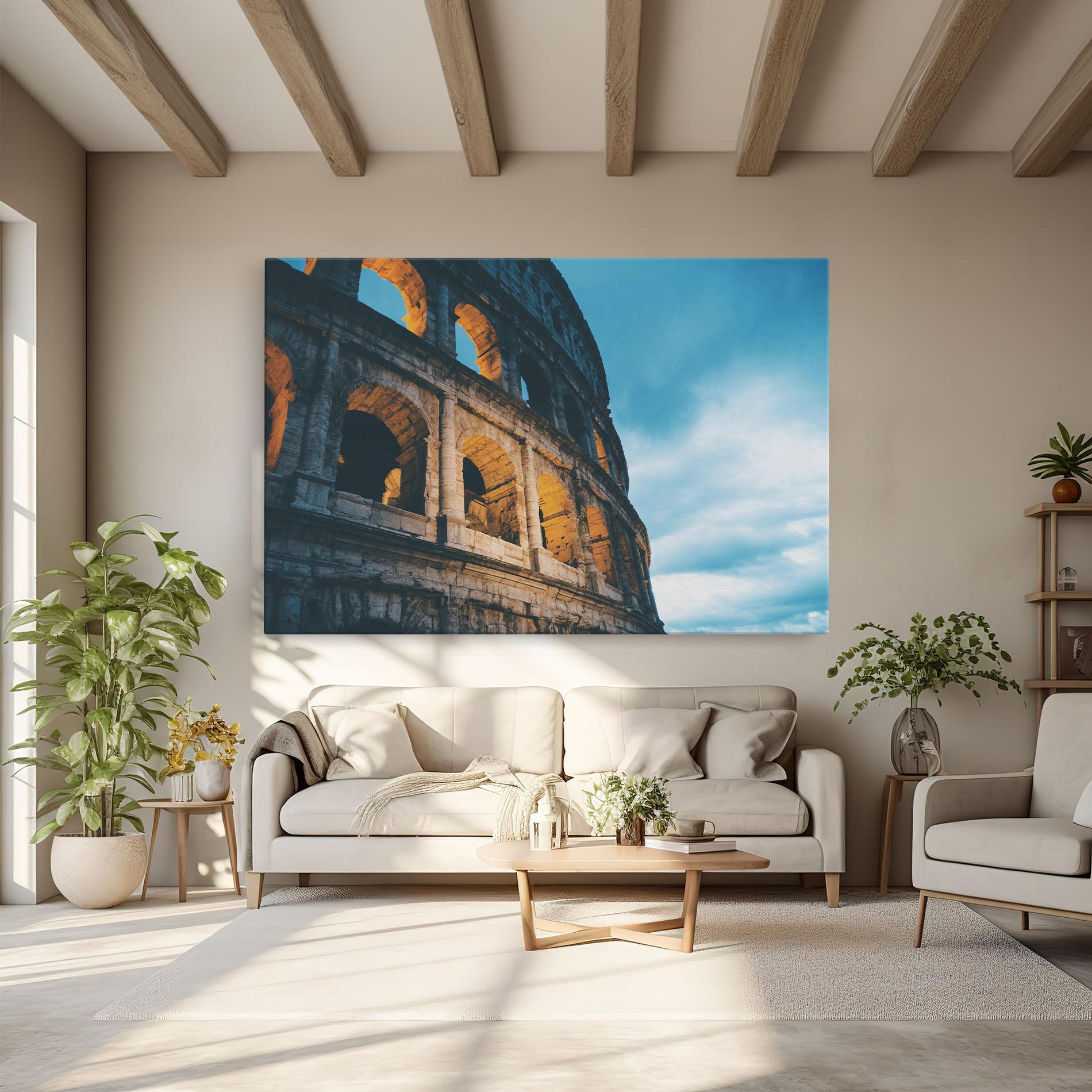 Vászonkép Shadow Colosseum mockup 6