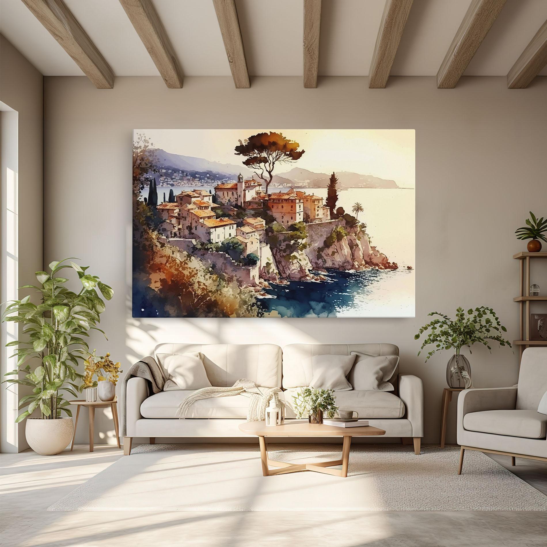 Vászonkép Stunning View Painting mockup 6