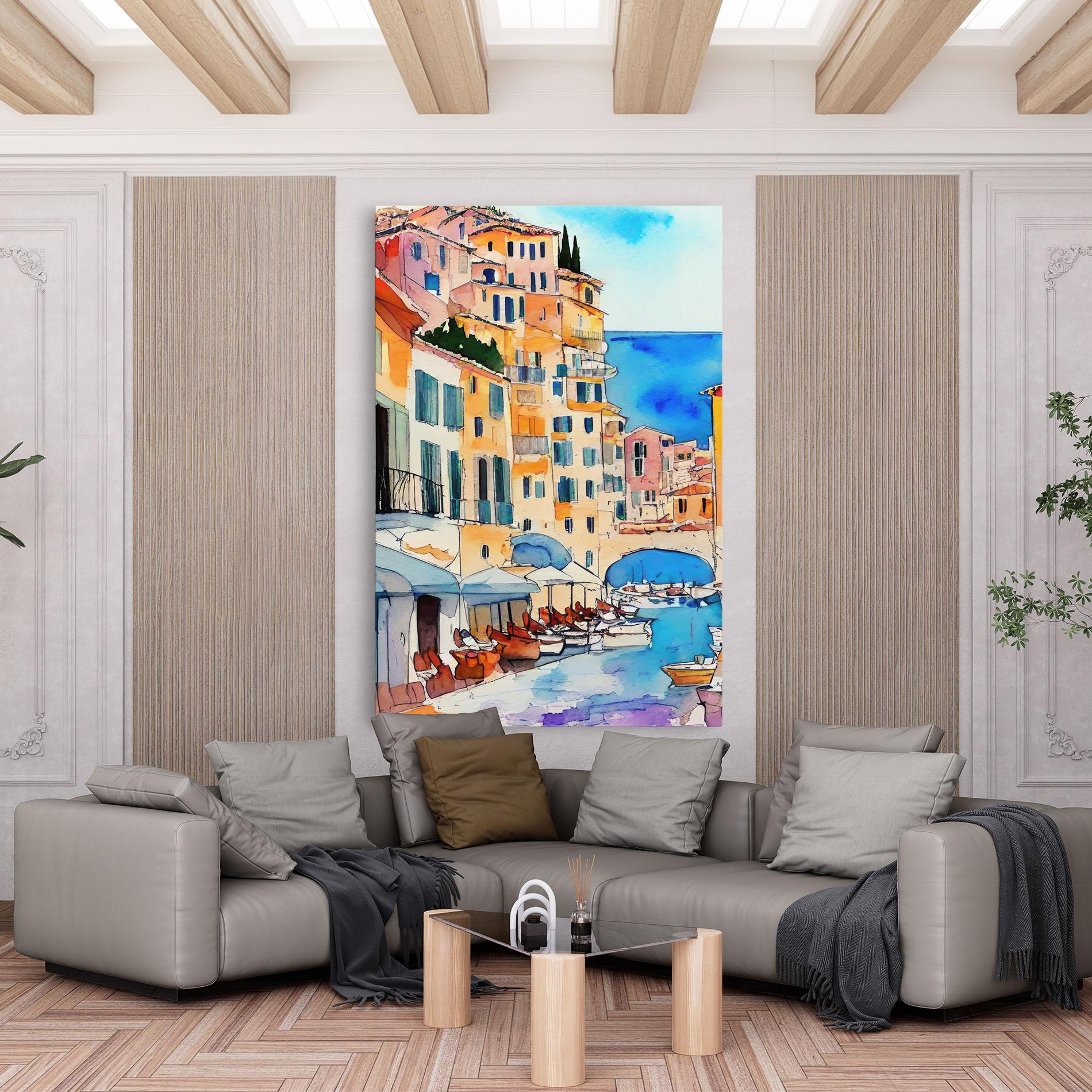 Vászonkép France Watercolor mockup 6