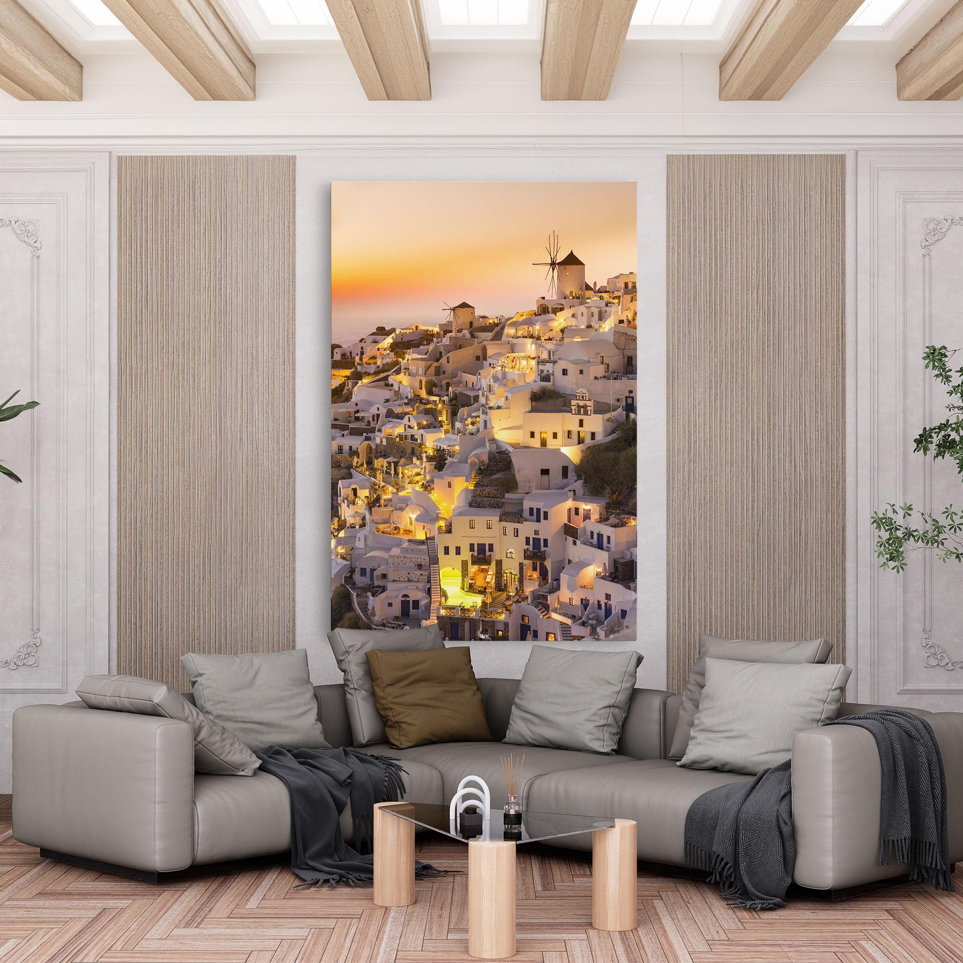 Vászonkép Santorini Greece mockup 6