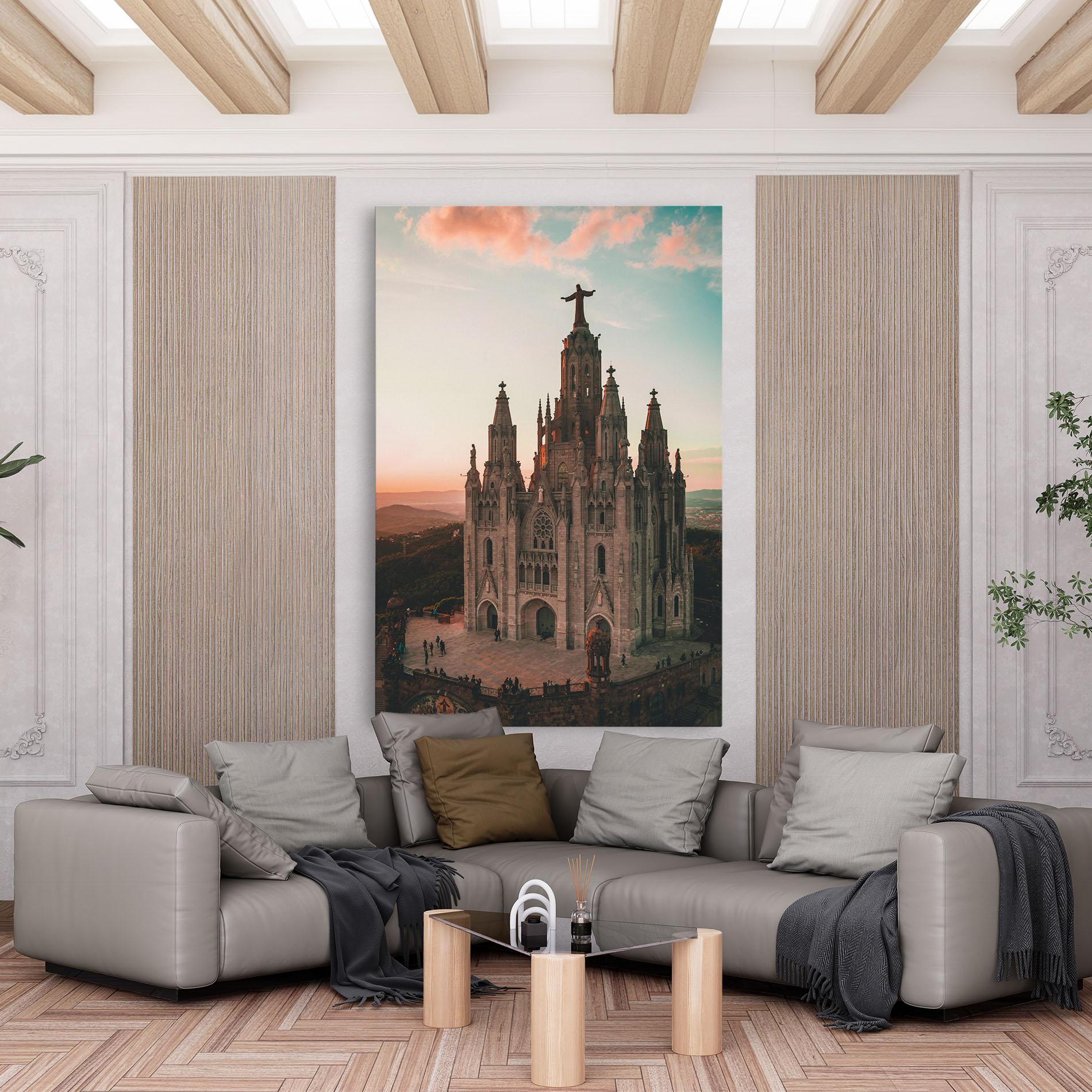 Vászonkép Tibidabo Barcelona mockup 6