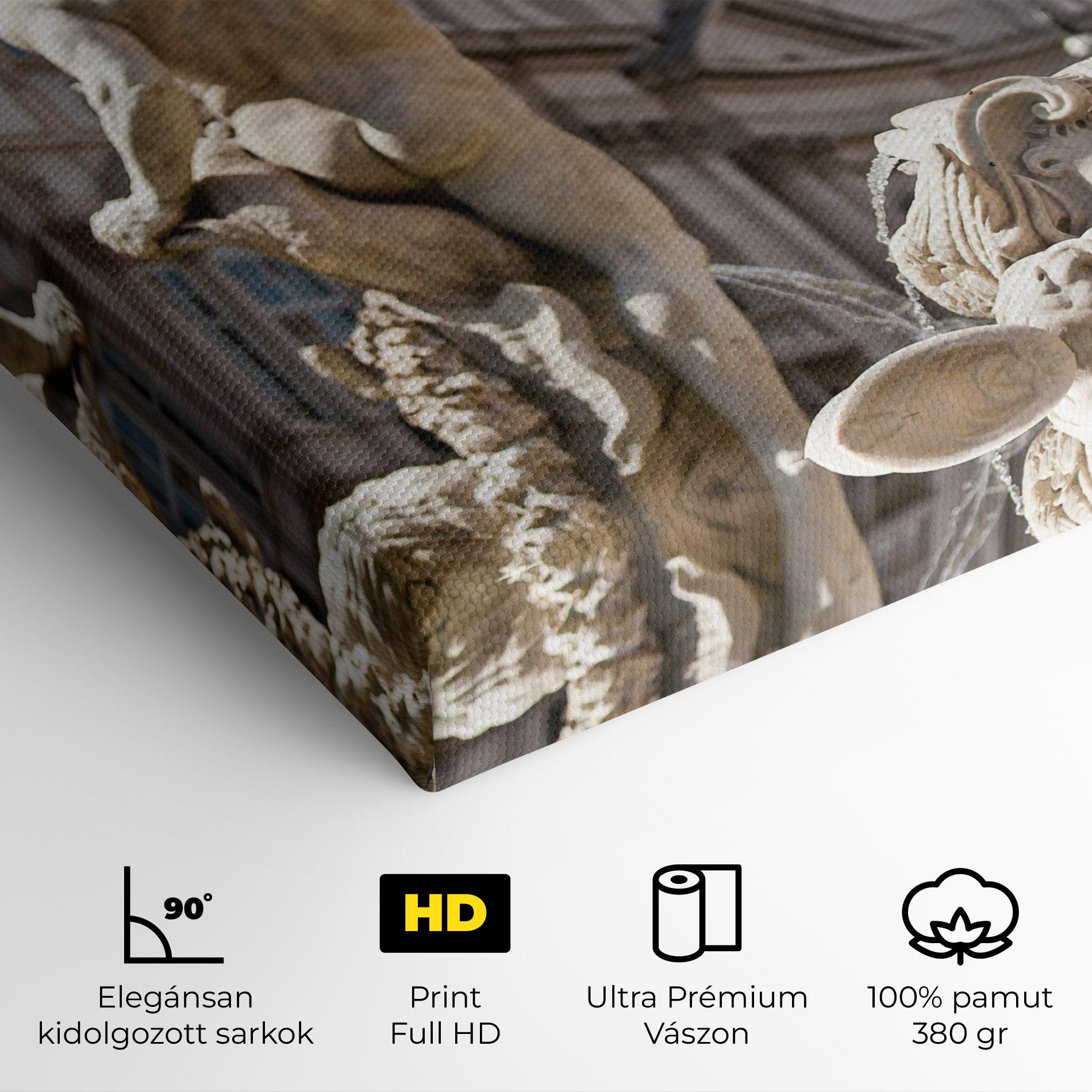 Vászonkép Baroque Statue Italy mockup 4