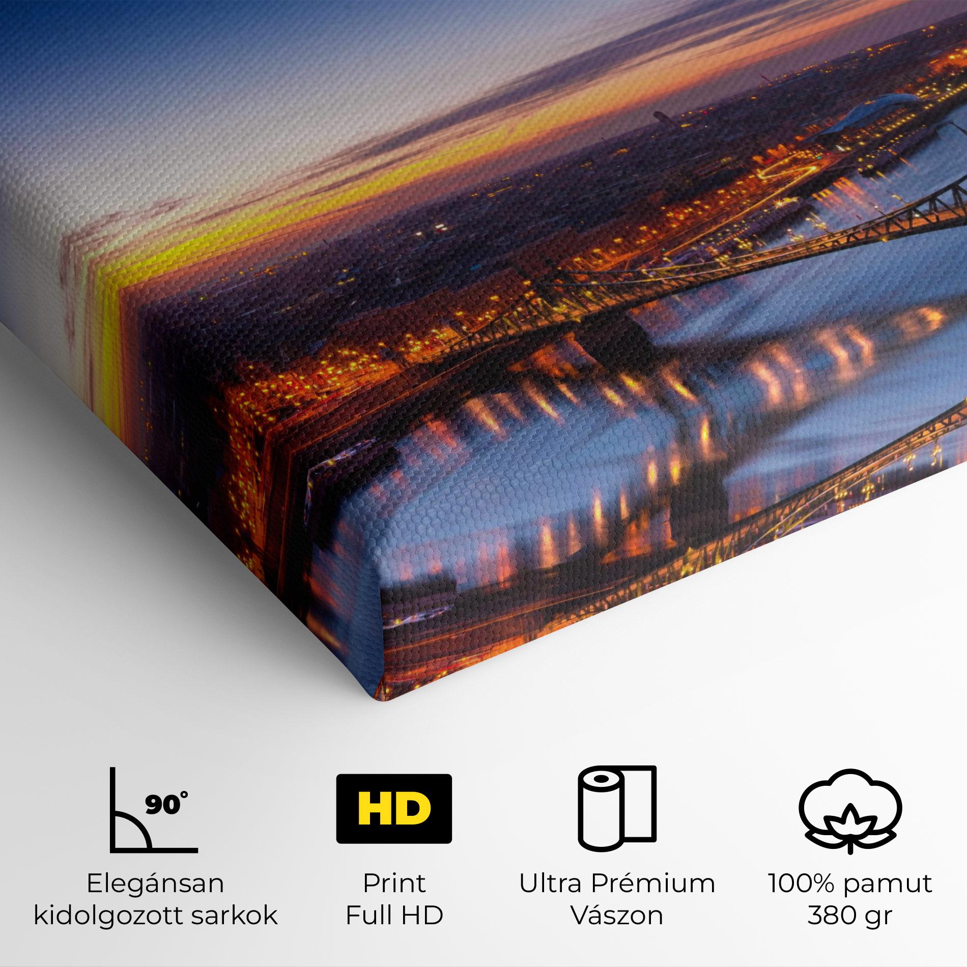 Vászonkép Budapest Sunset mockup 4