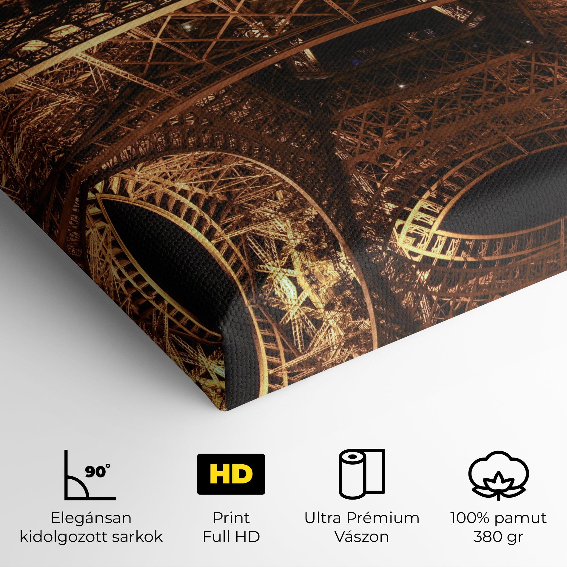 Vászonkép Eiffel Tower At Night mockup 4