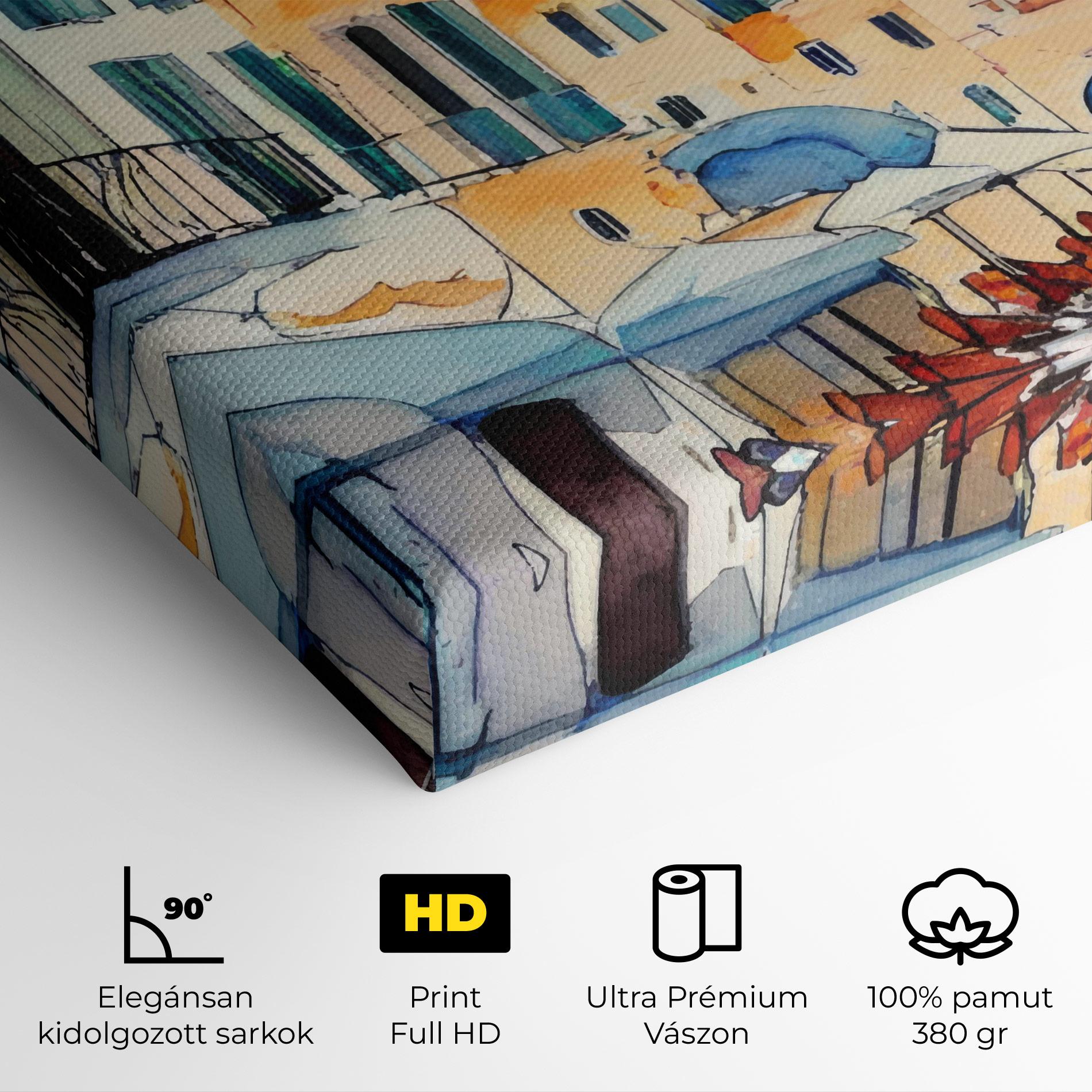 Vászonkép France Watercolor mockup 4