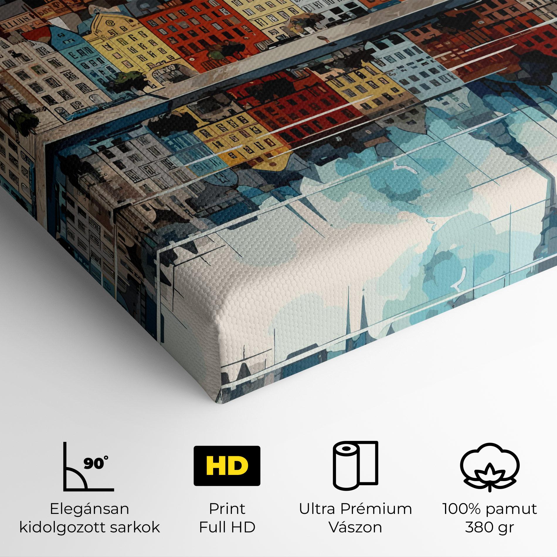 Vászonkép German Buildings mockup 4
