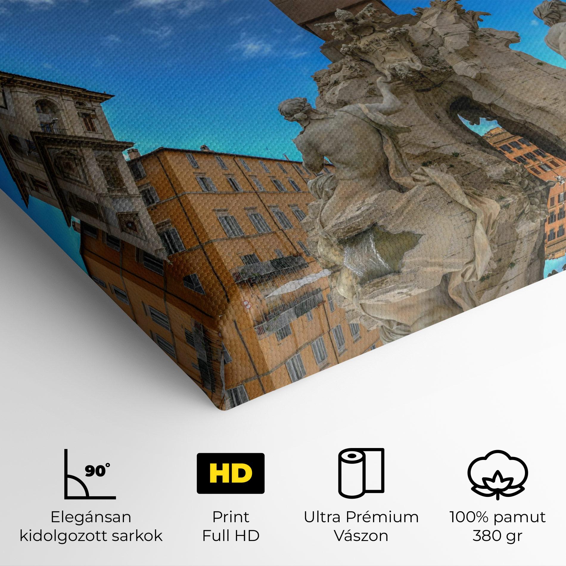 Vászonkép Piazza Navona Italy mockup 4