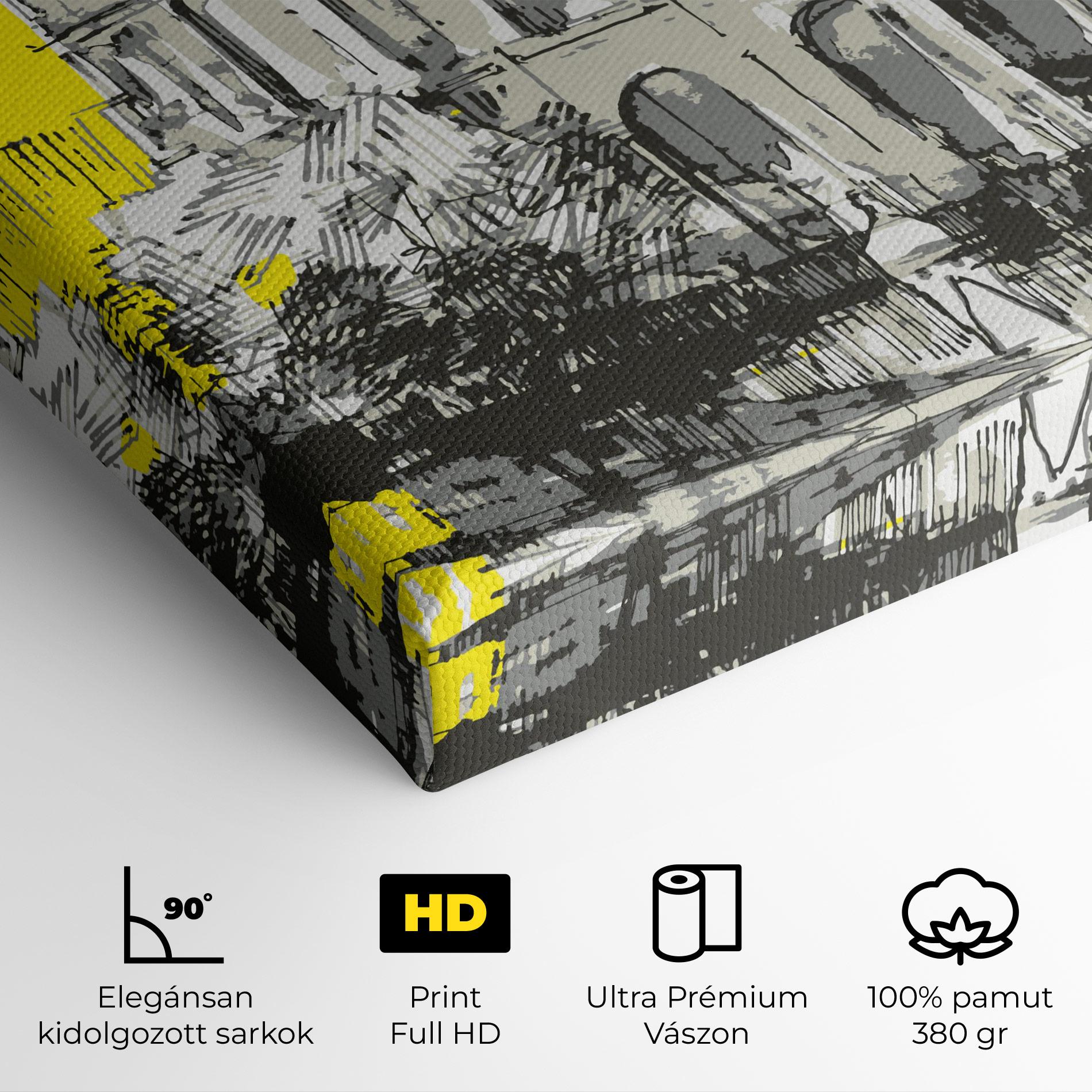 Vászonkép Yellow Colosseum mockup 4