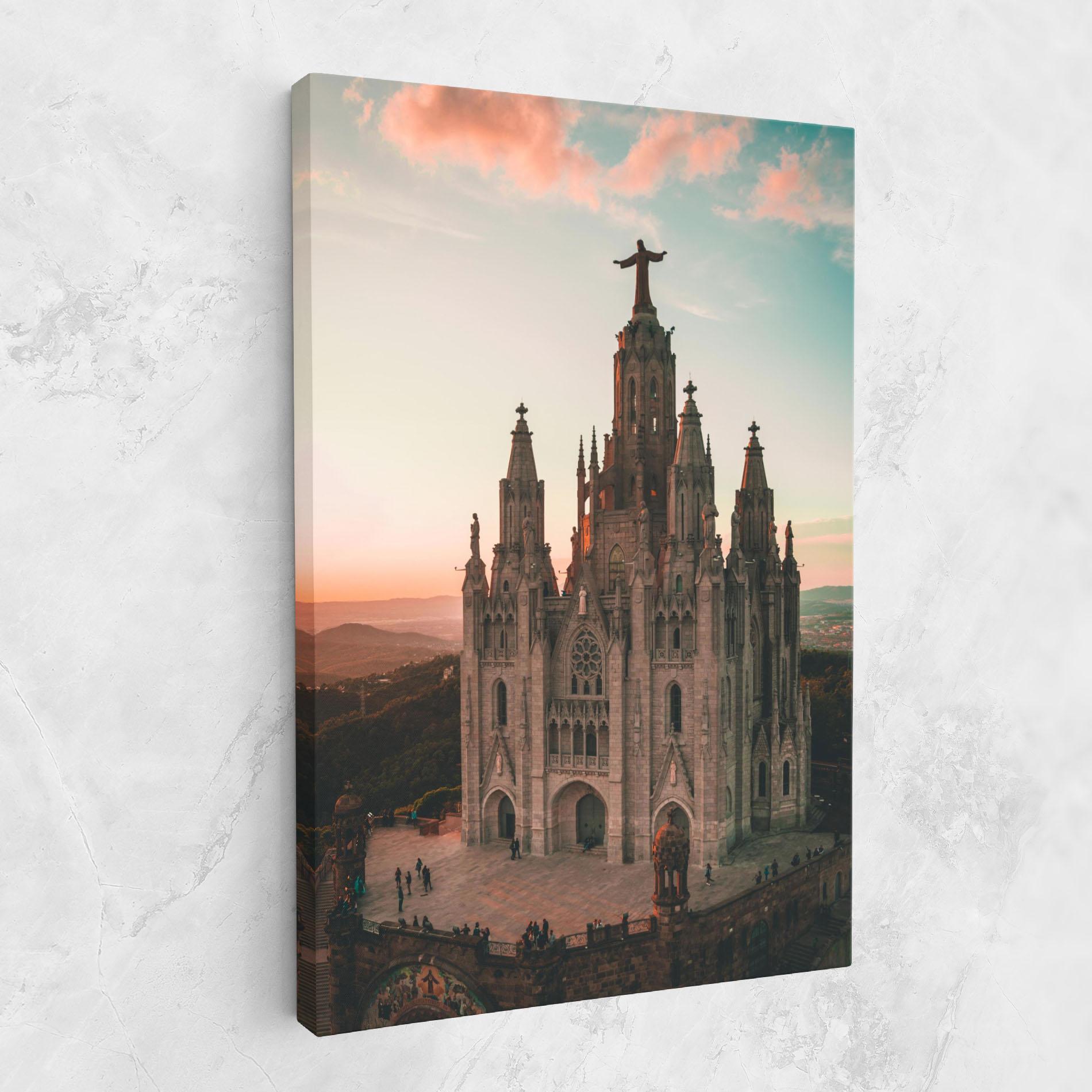 Vászonkép Tibidabo Barcelona mockup 1