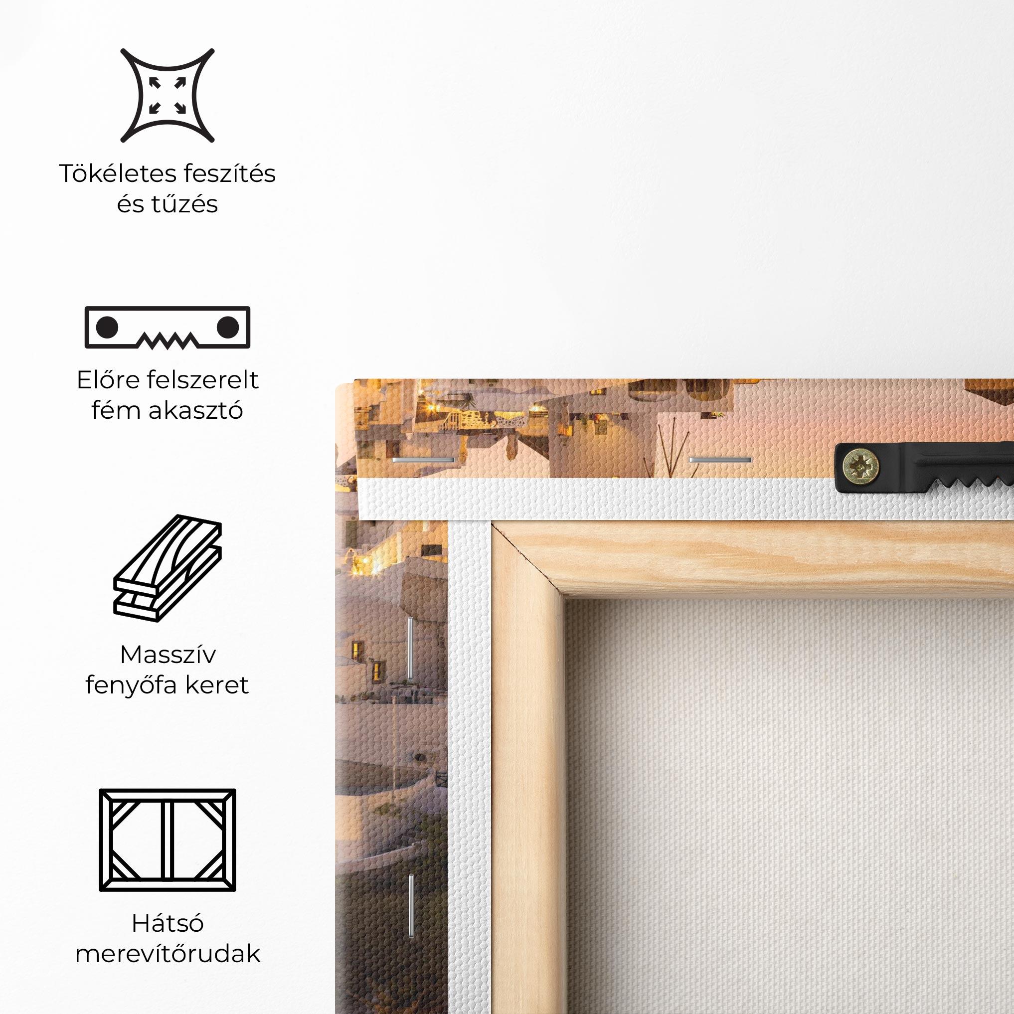 Vászonkép Santorini Greece mockup 5