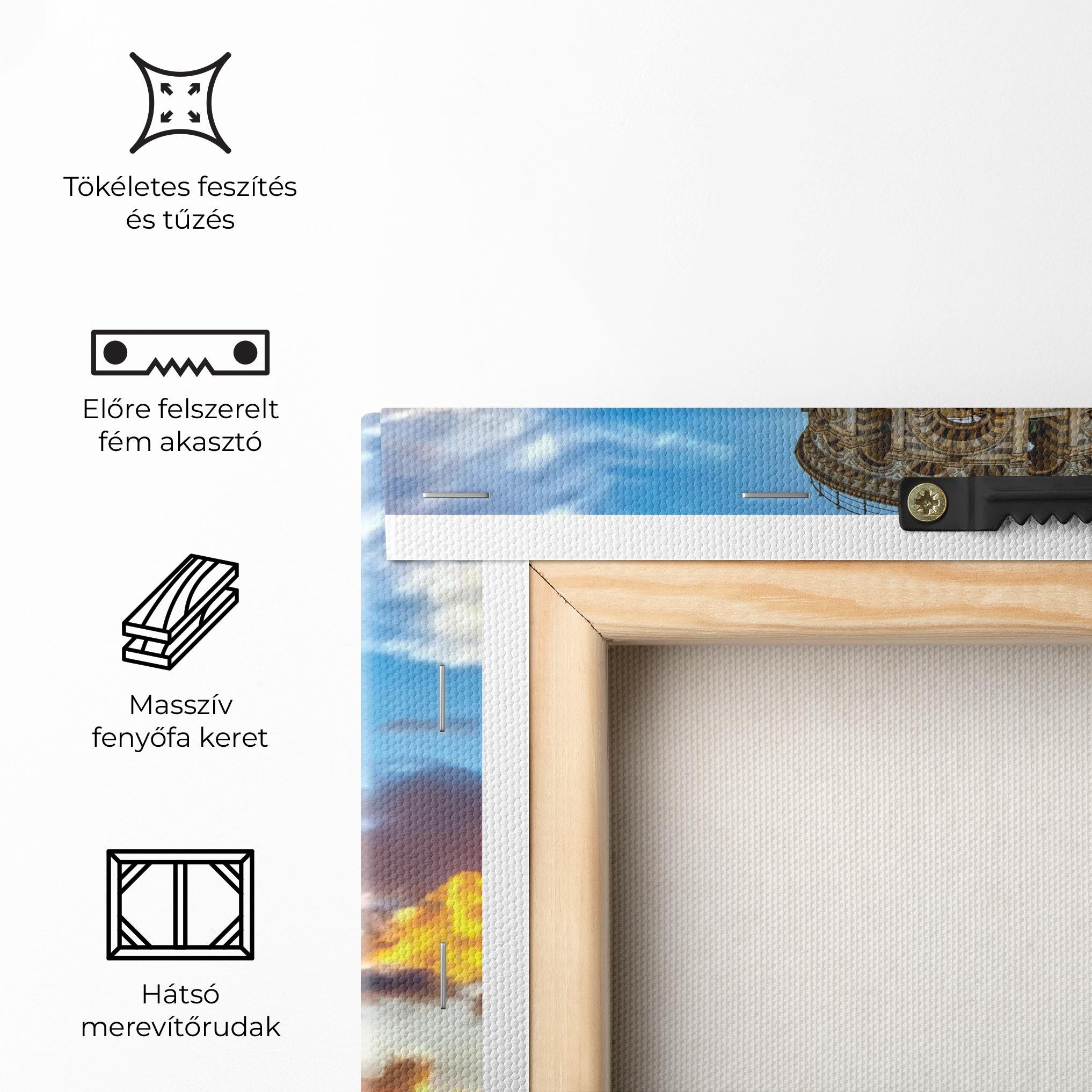 Vászonkép Tower Of Pisa Sunset mockup 5