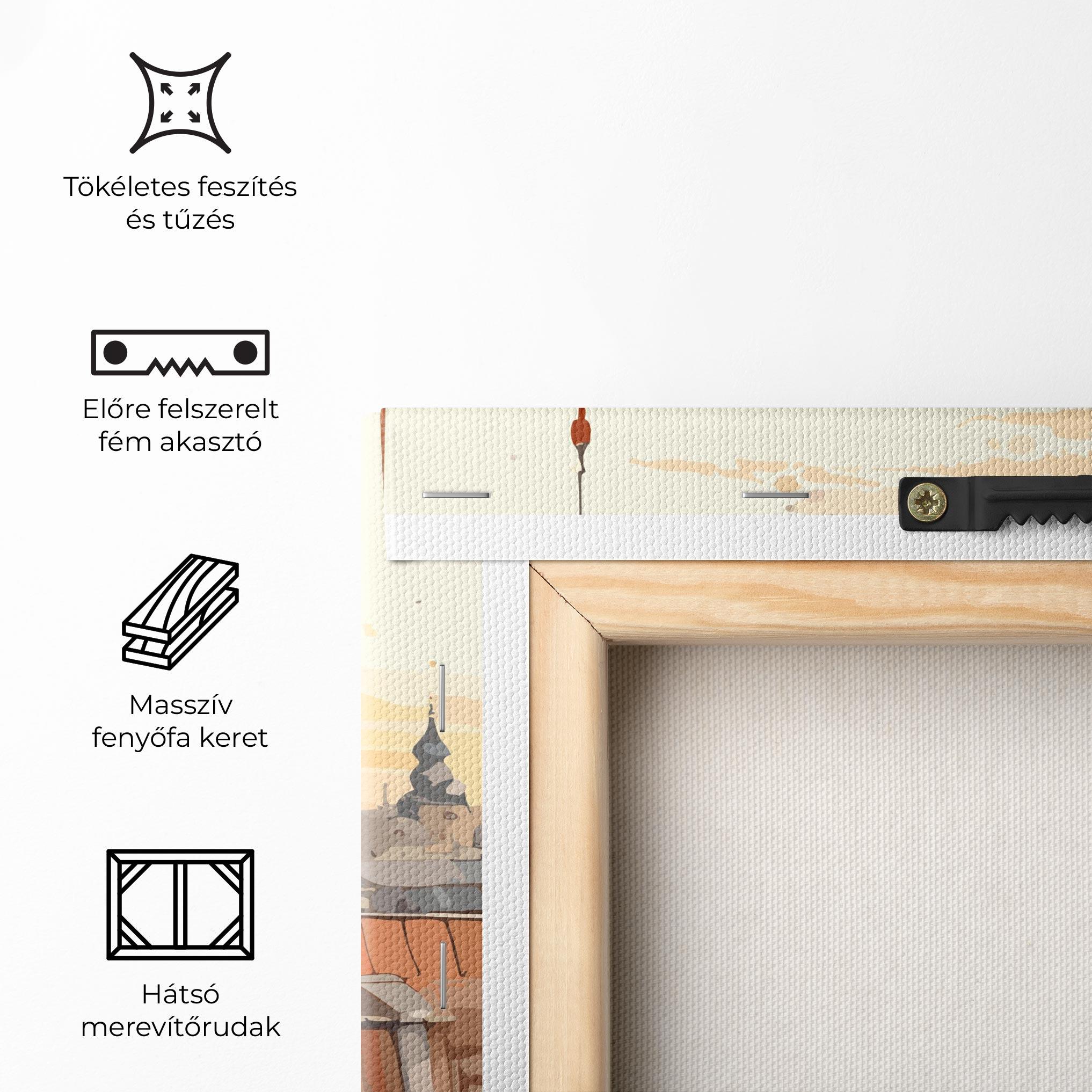 Vászonkép Window City View mockup 5
