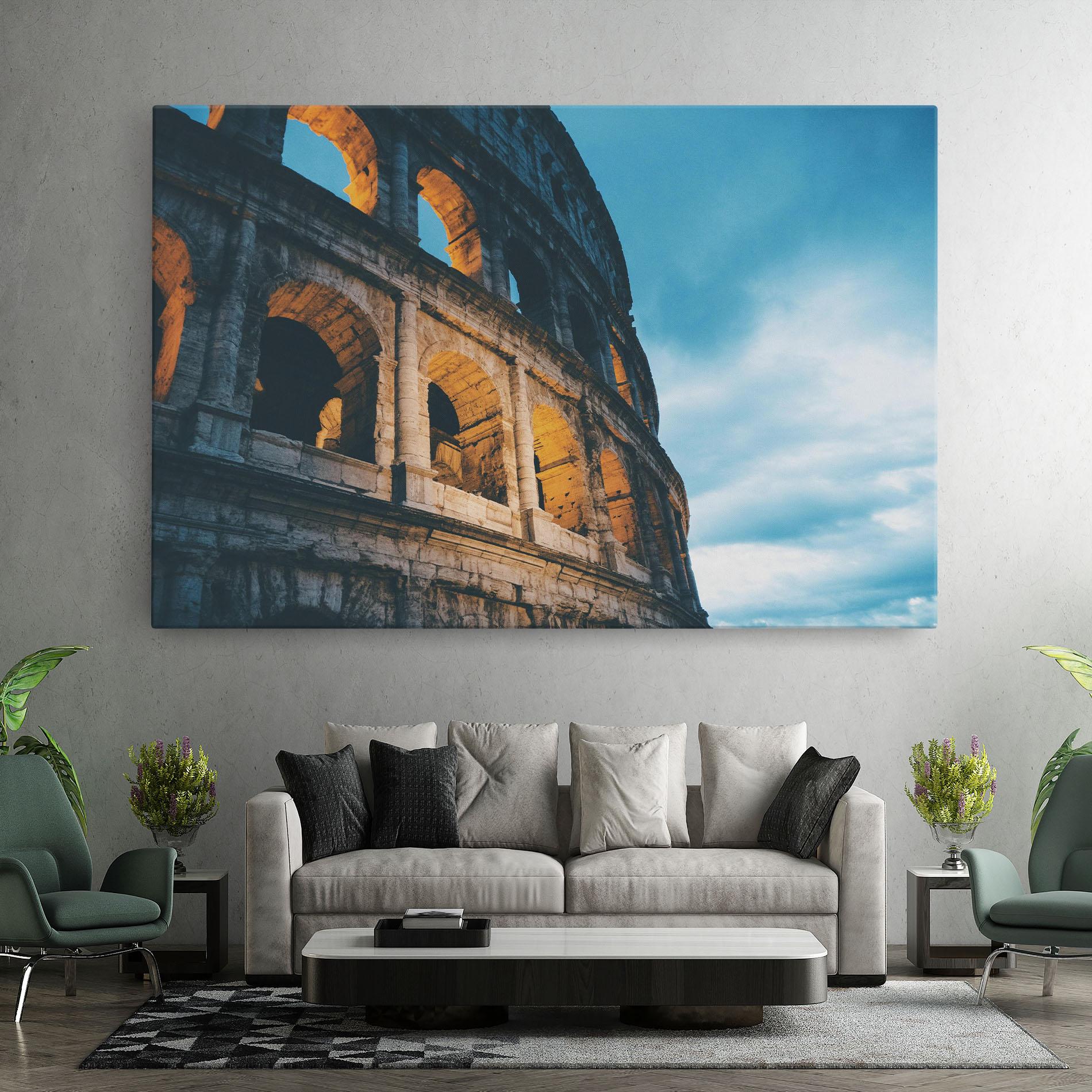 Vászonkép Shadow Colosseum mockup 7