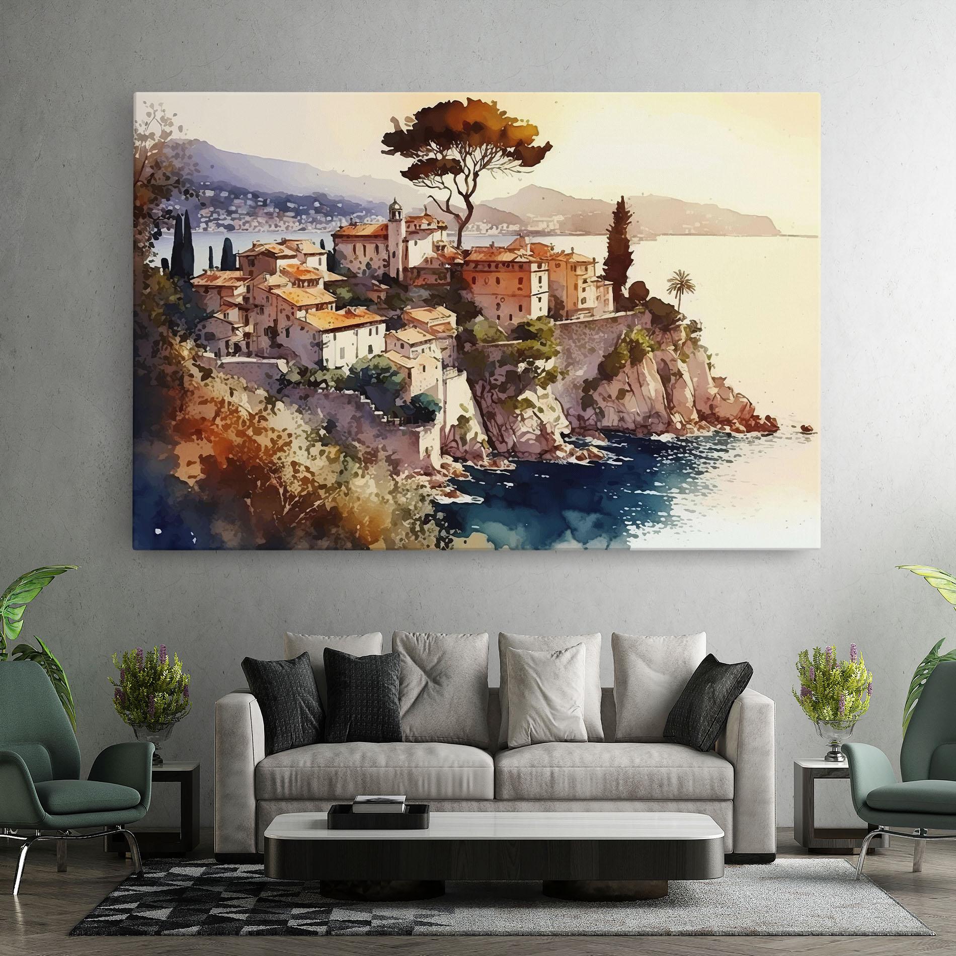 Vászonkép Stunning View Painting mockup 7