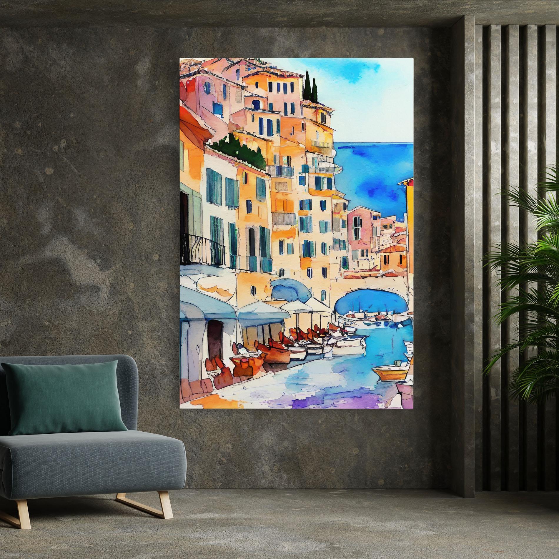 Vászonkép France Watercolor mockup 7