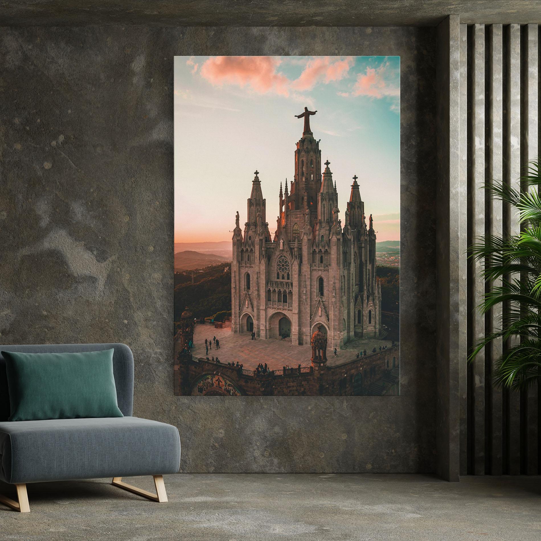 Vászonkép Tibidabo Barcelona mockup 7