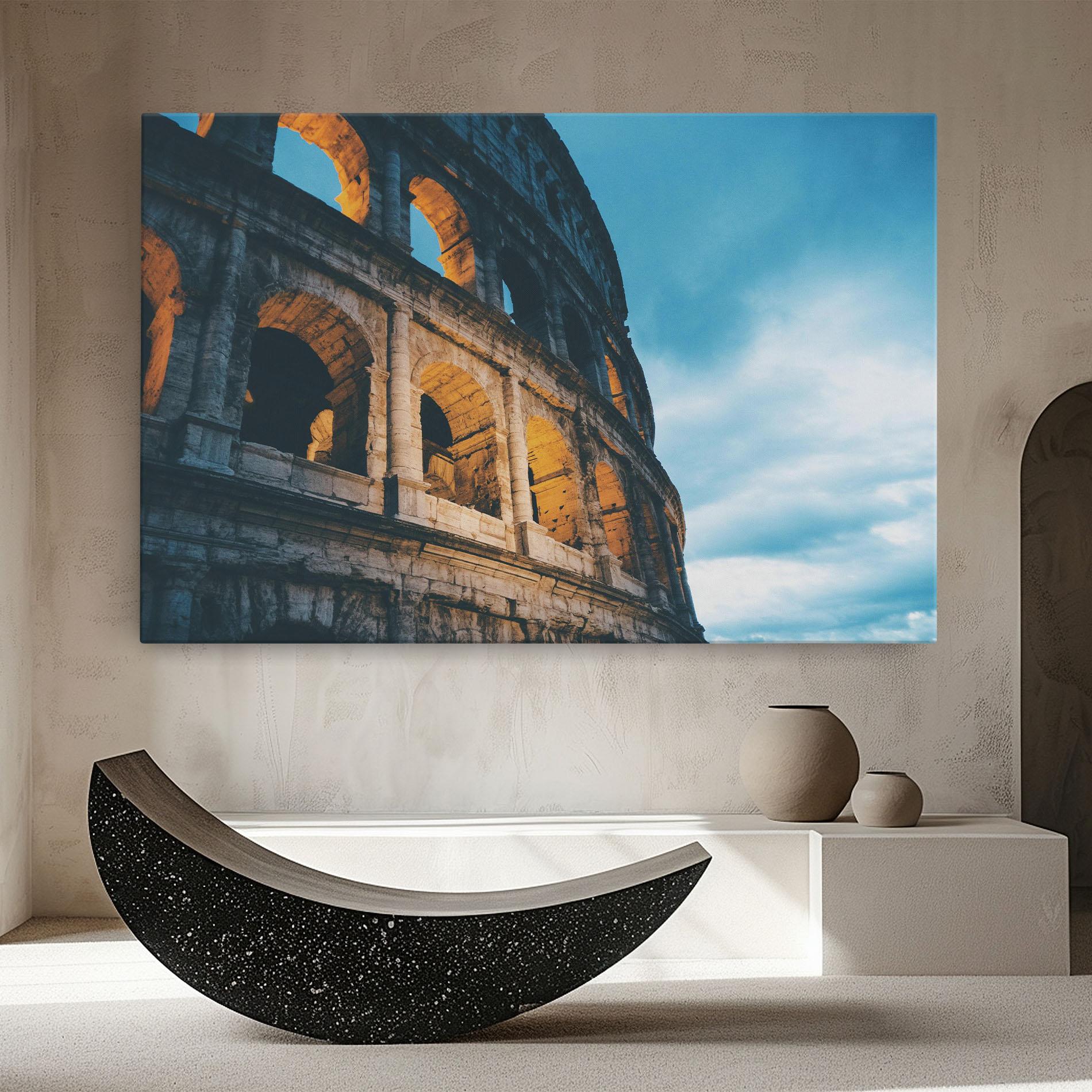 Vászonkép Shadow Colosseum mockup 8