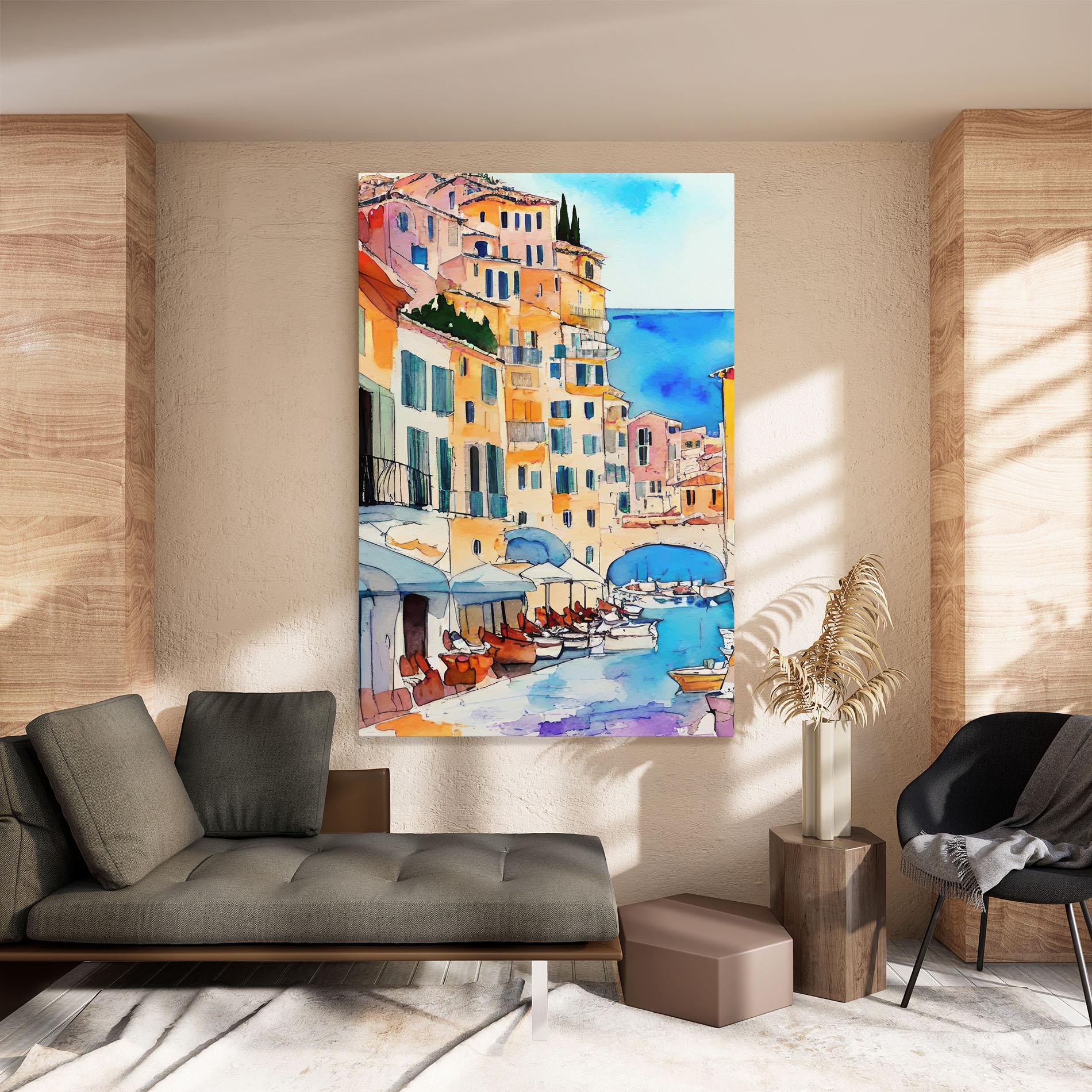 Vászonkép France Watercolor mockup 8