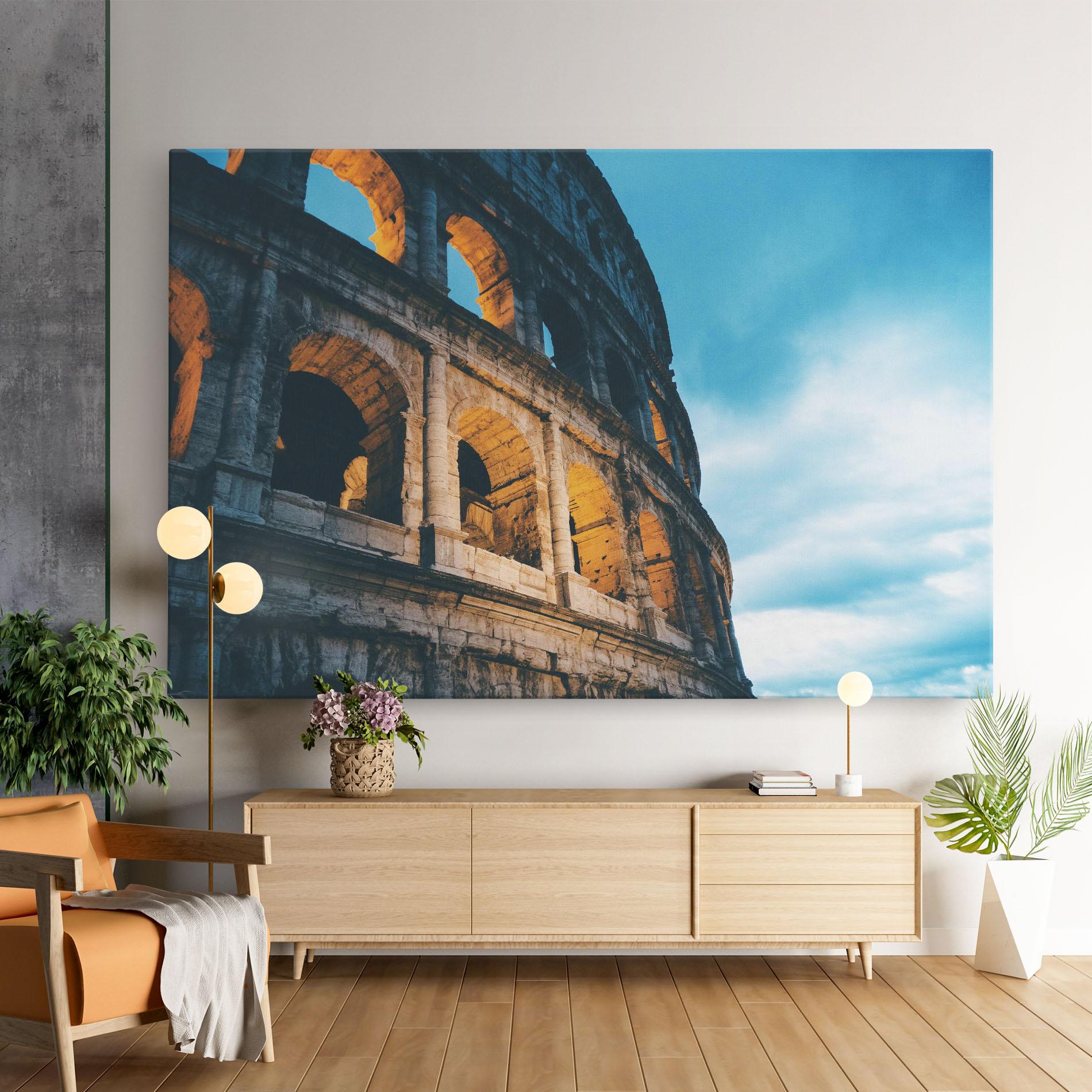 Vászonkép Shadow Colosseum mockup 9