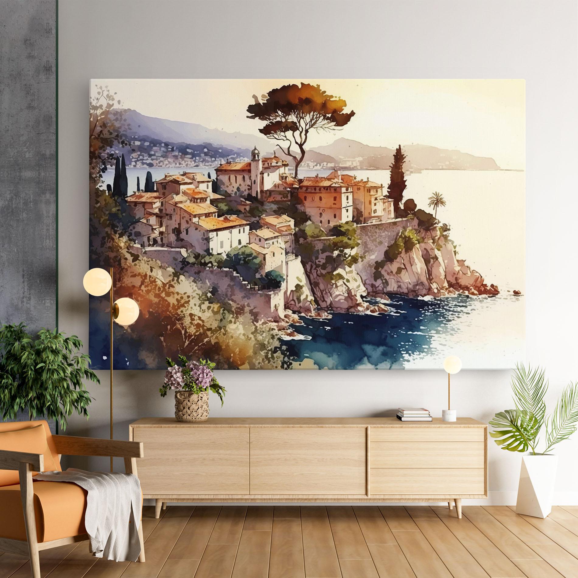Vászonkép Stunning View Painting mockup 9