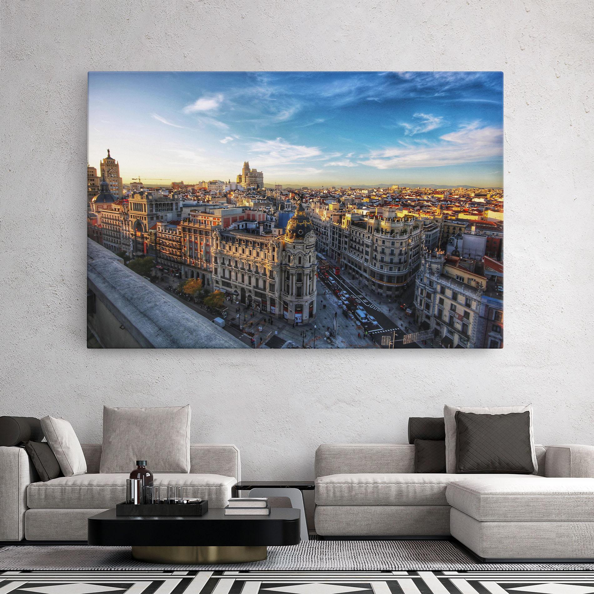 Vászonkép Madrid View mockup 2