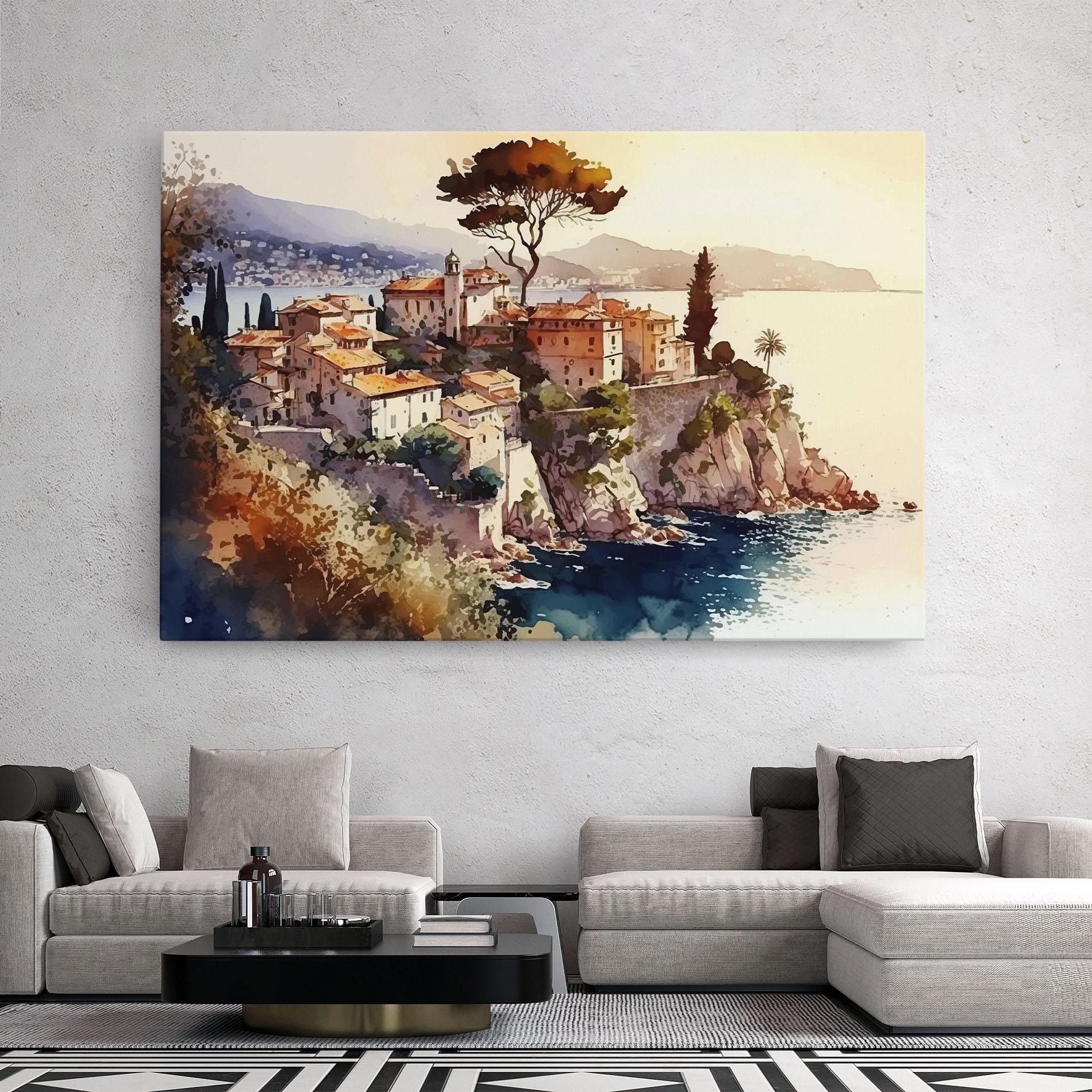 Vászonkép Stunning View Painting mockup 2