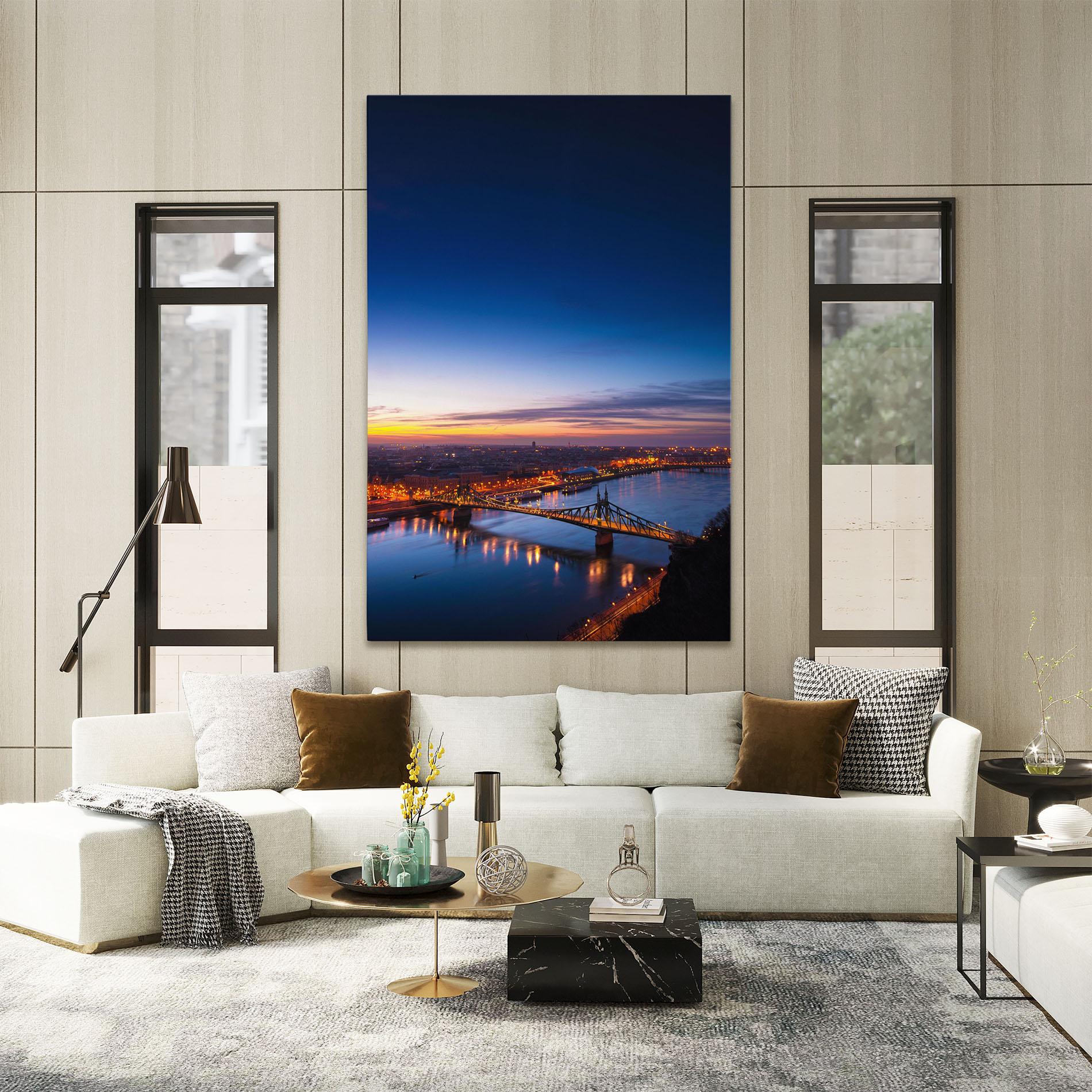 Vászonkép Budapest Sunset mockup 2