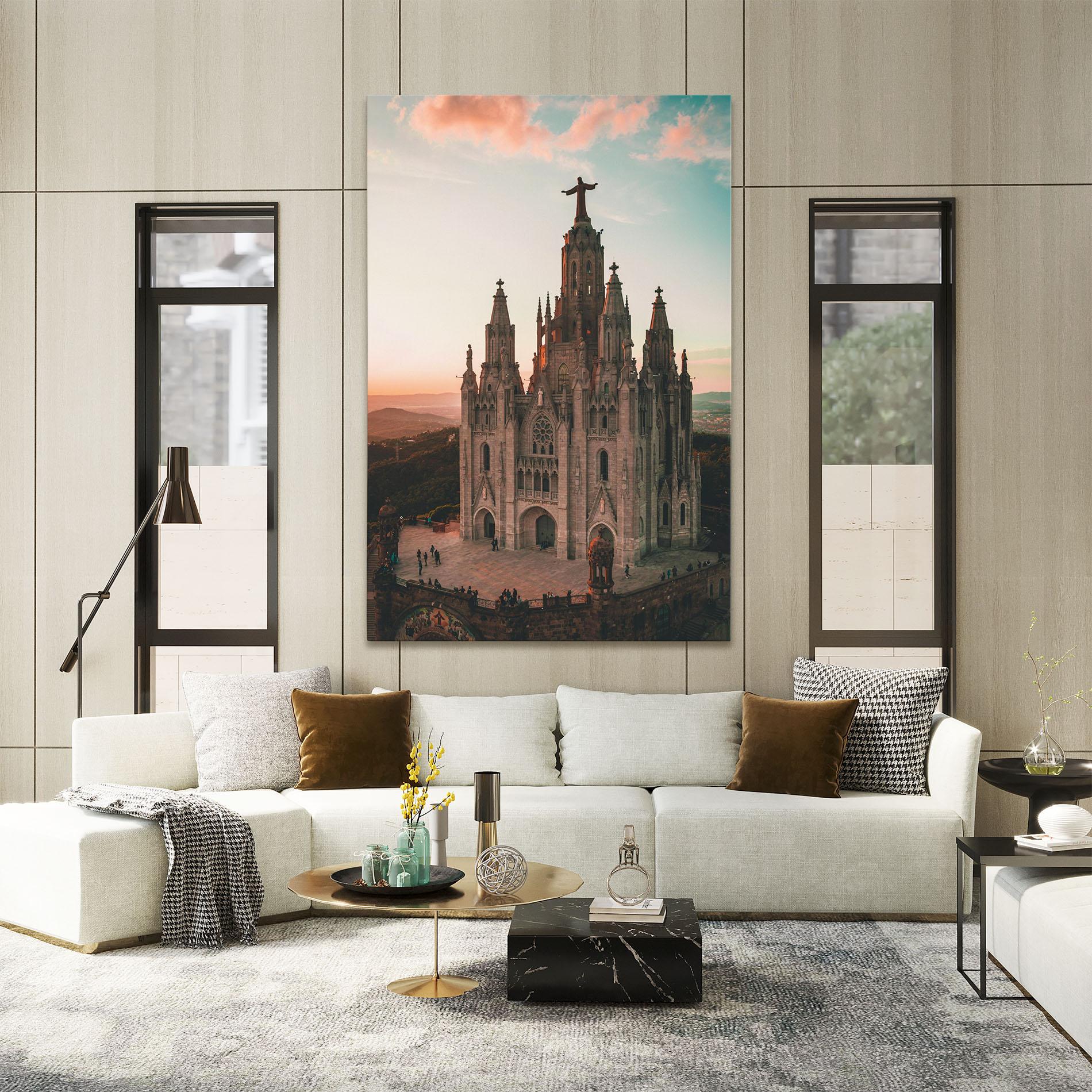 Vászonkép Tibidabo Barcelona mockup 2