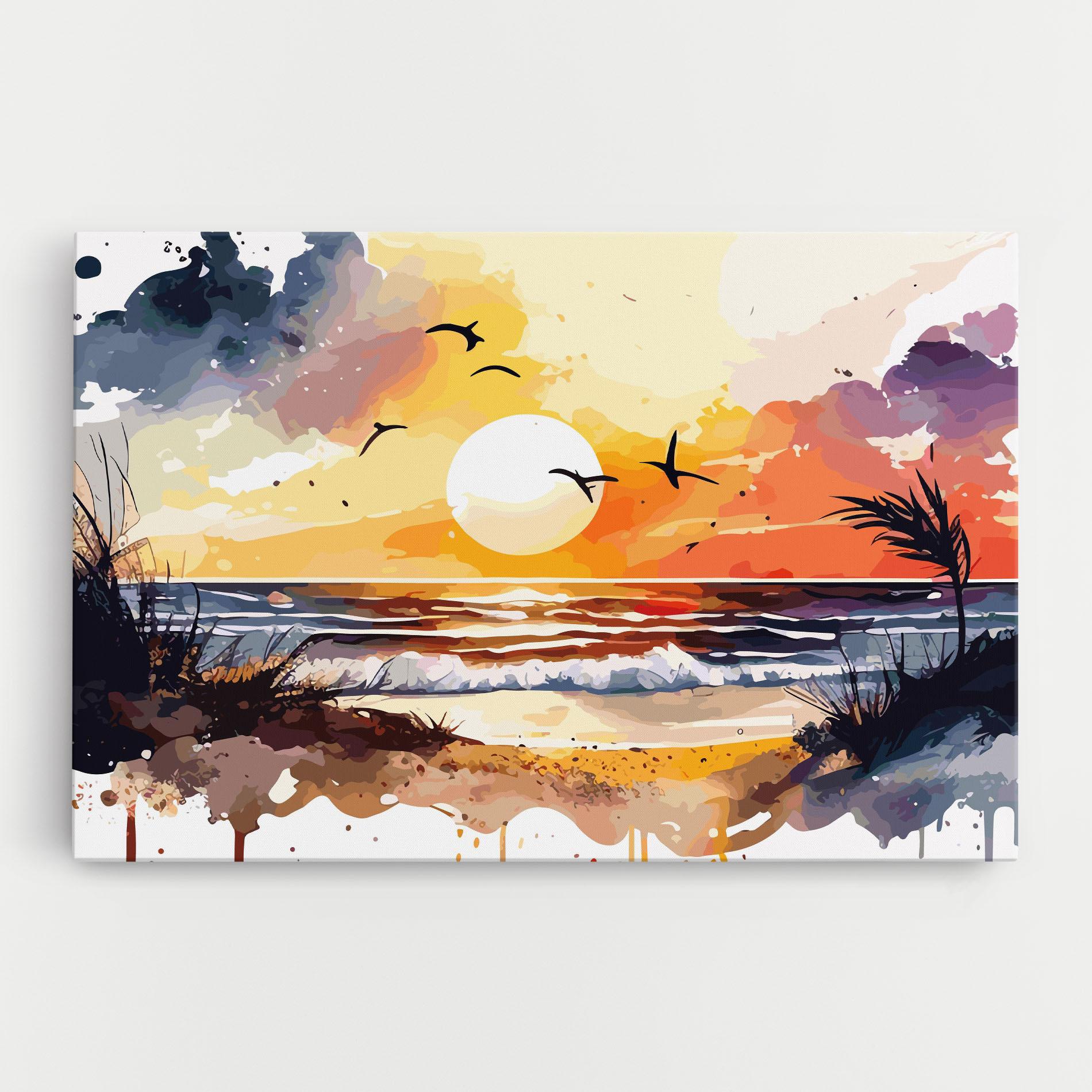 Vászonkép Sunset Art View mockup 0