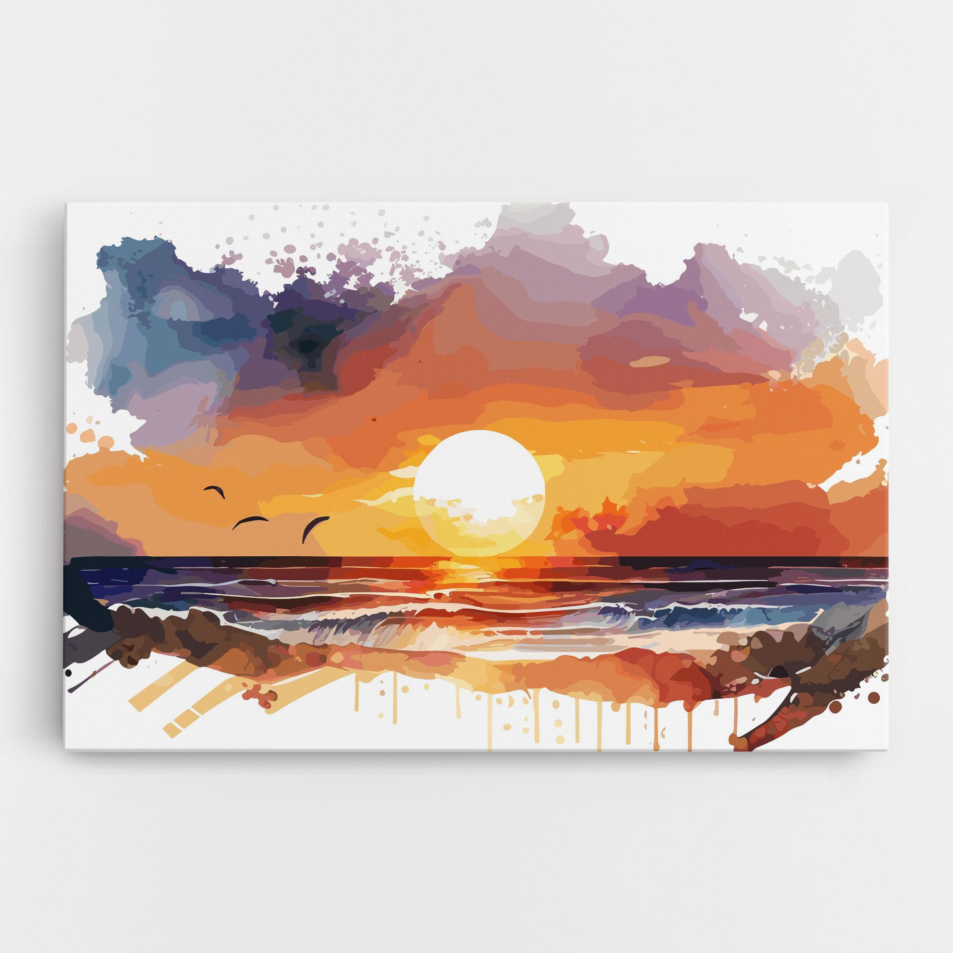Vászonkép Sunset Art mockup 0
