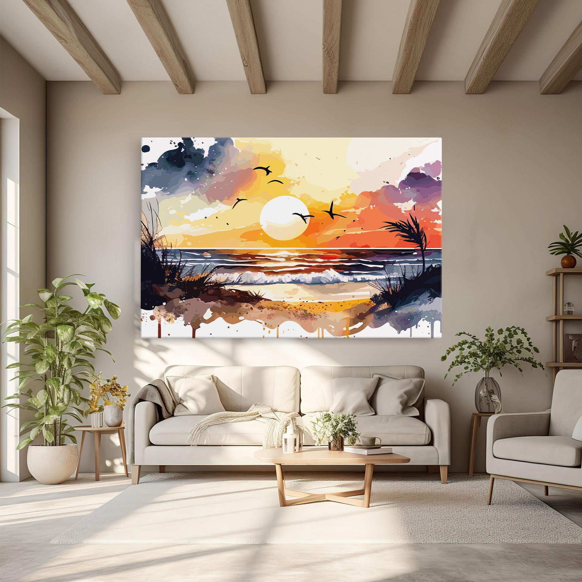 Vászonkép Sunset Art View mockup 6