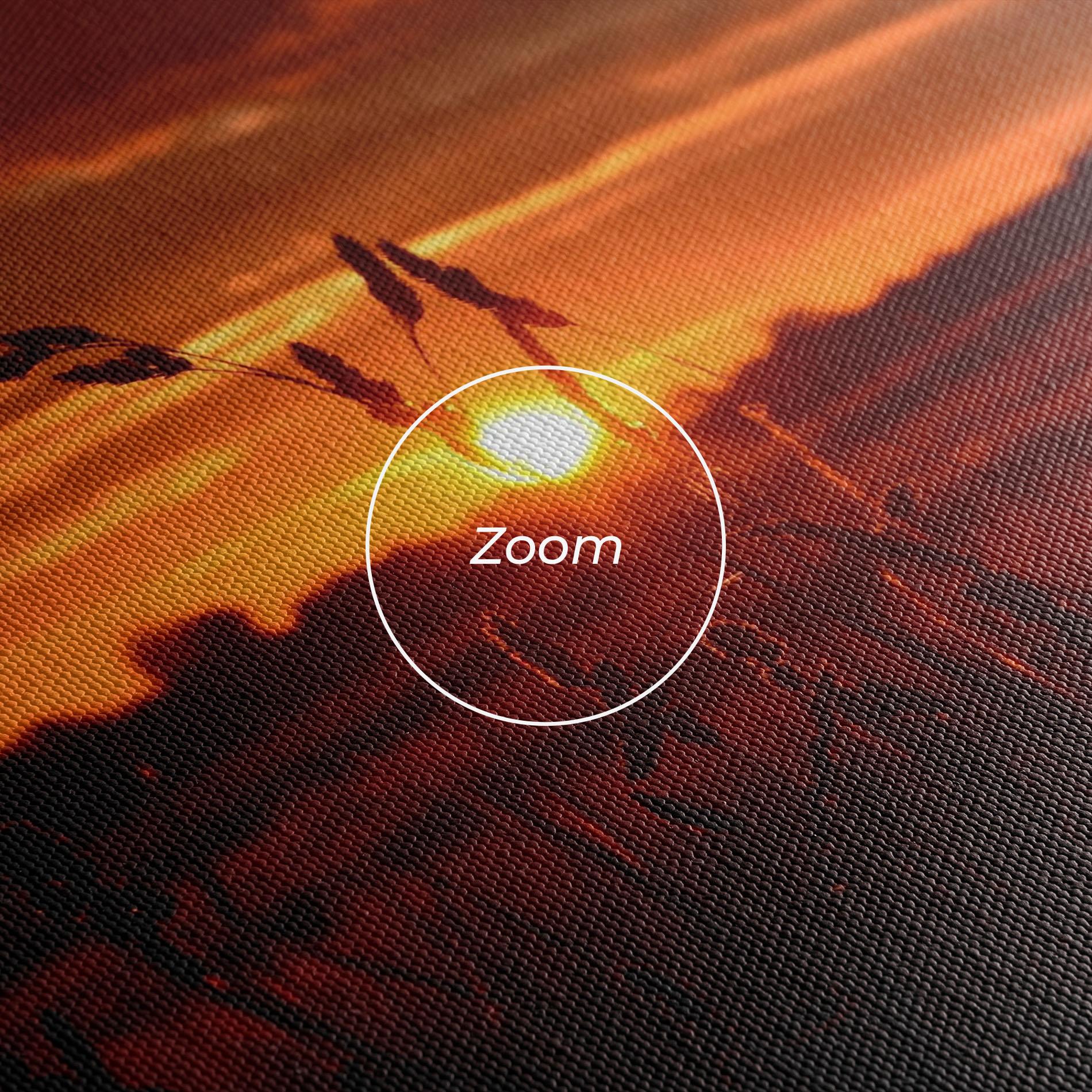 Vászonkép Field Shilouette mockup 3